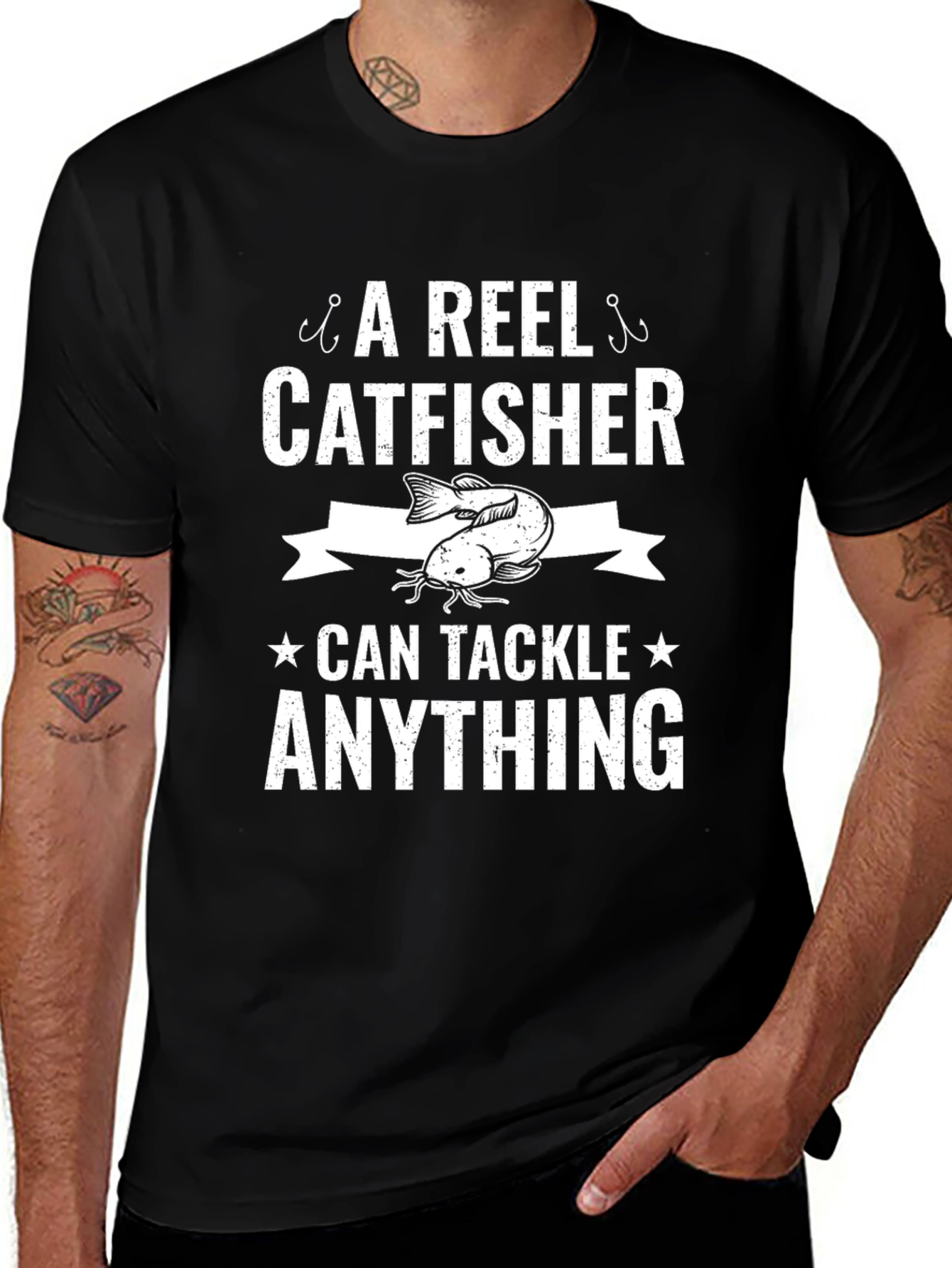 A Reel Catfisher Can Tackle Anything T-Shirt