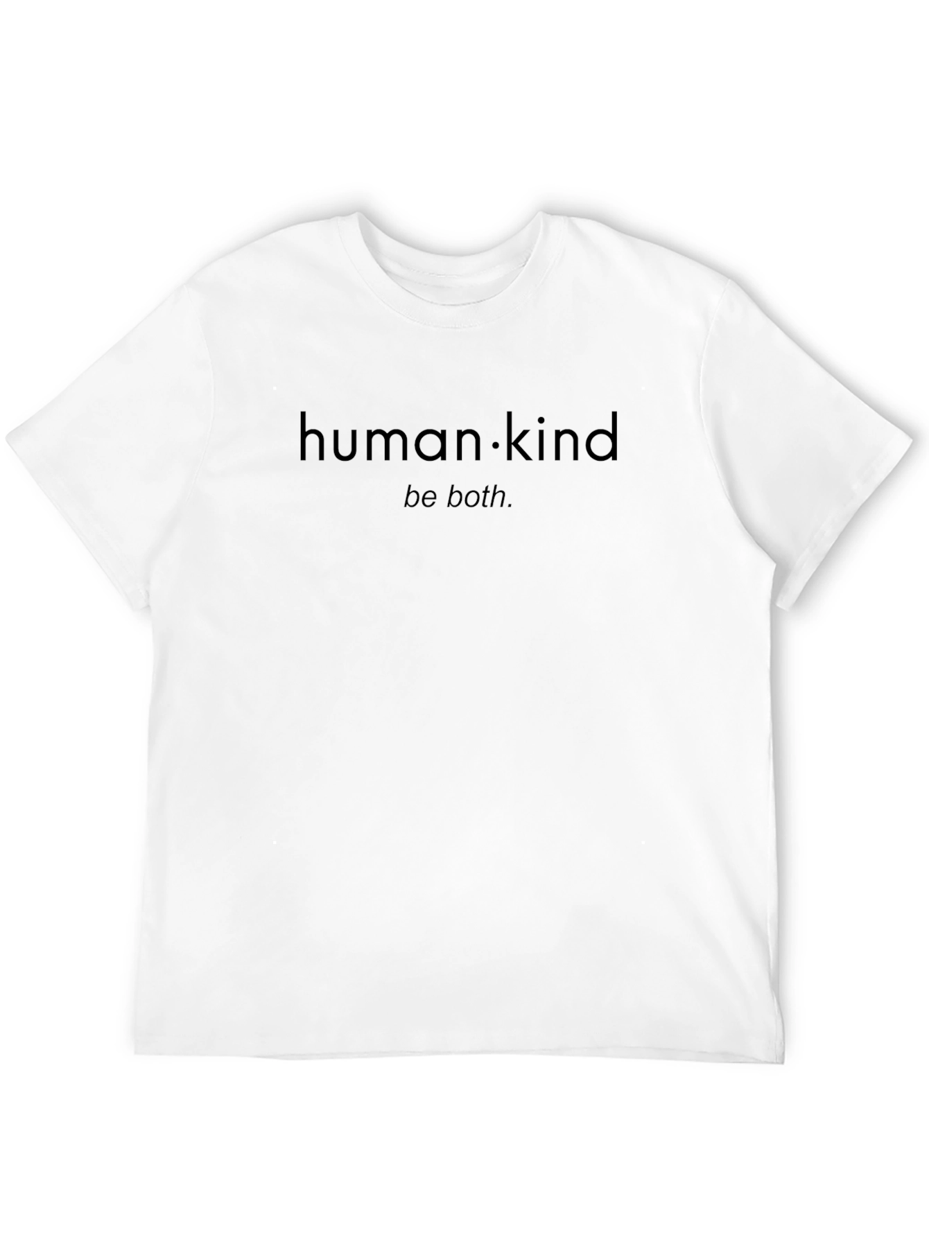 Human Kind Be Both Black Graphic Tee
