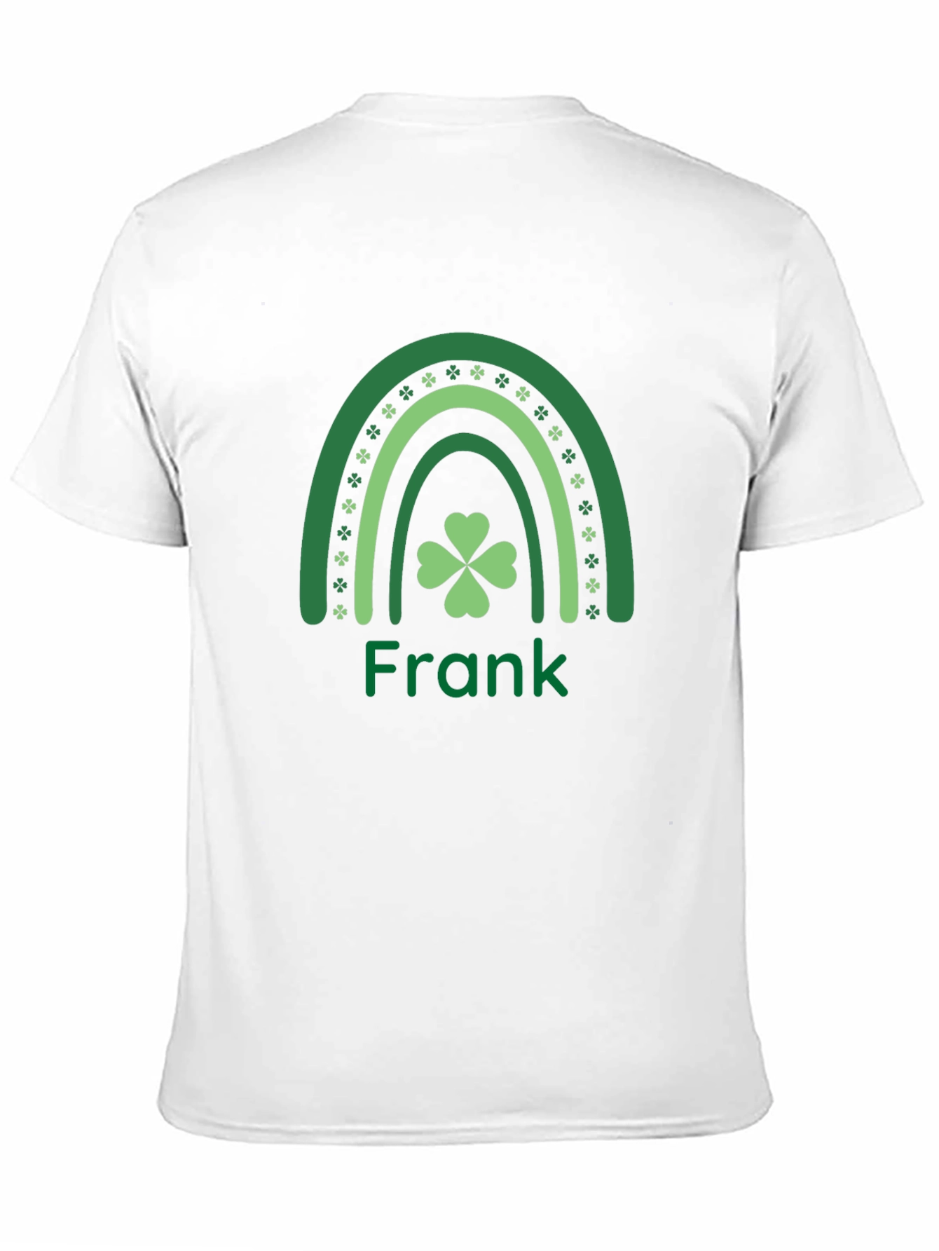 St. Patricks Day Clover Rainbow Personalized T-Shirt