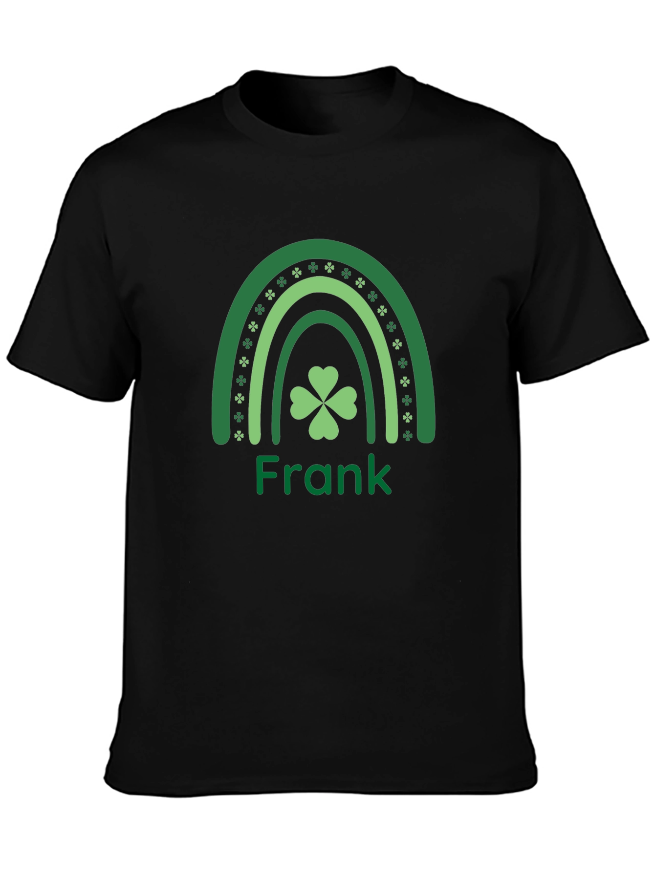St. Patricks Day Clover Rainbow Personalized T-Shirt