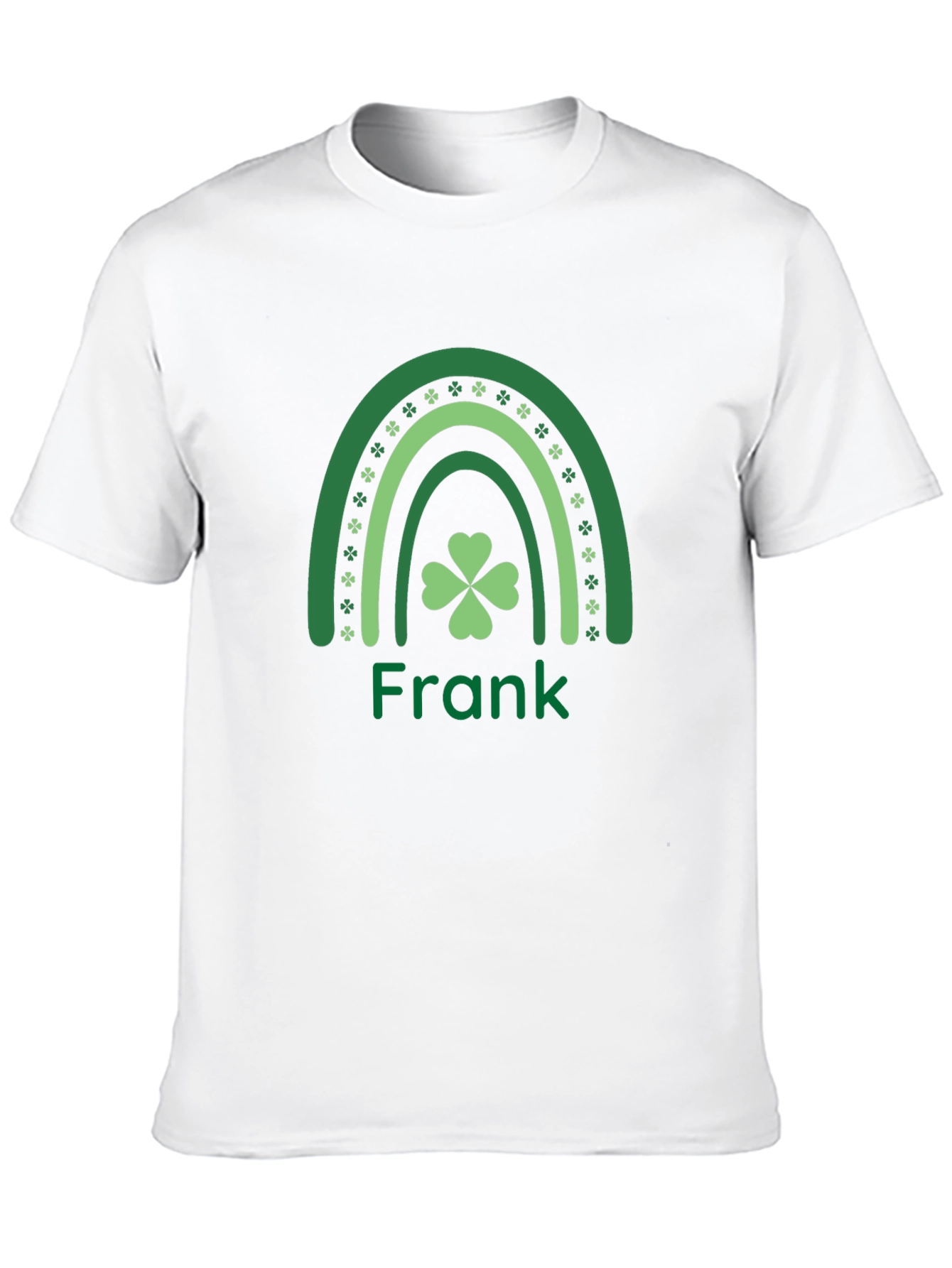 St. Patricks Day Clover Rainbow Personalized T-Shirt