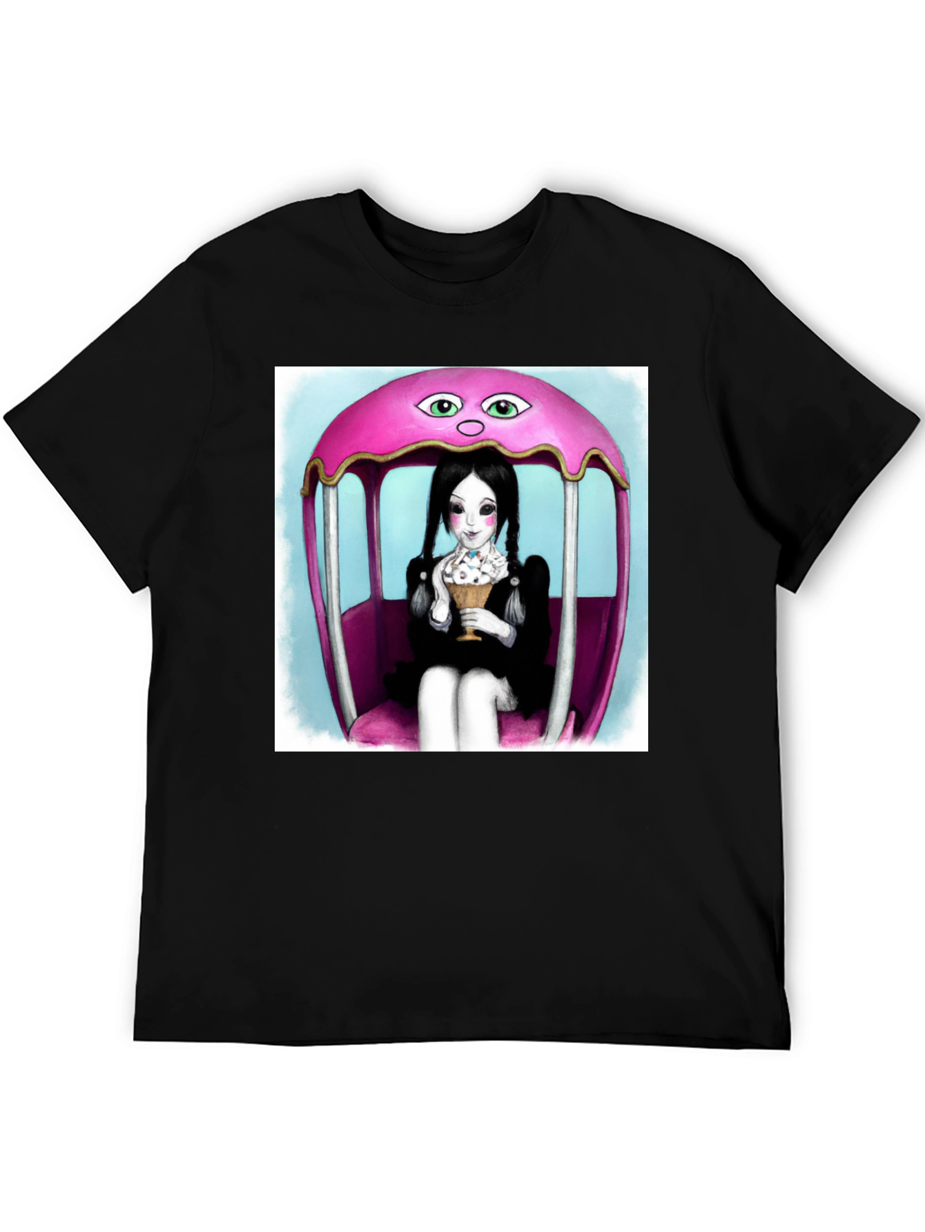 Wednesday Addams Ice Cream Graphic Tee