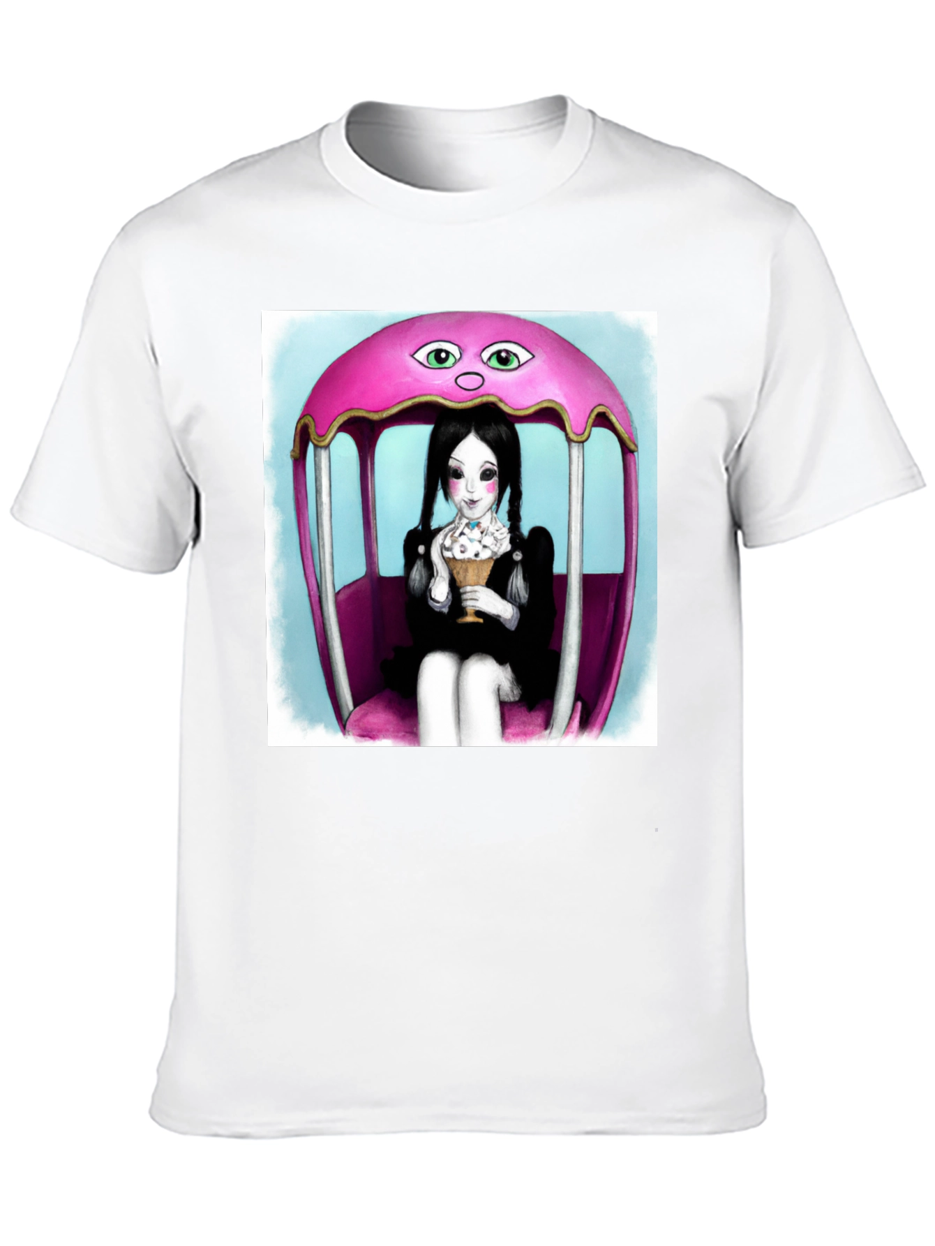 Wednesday Addams Ice Cream Graphic Tee