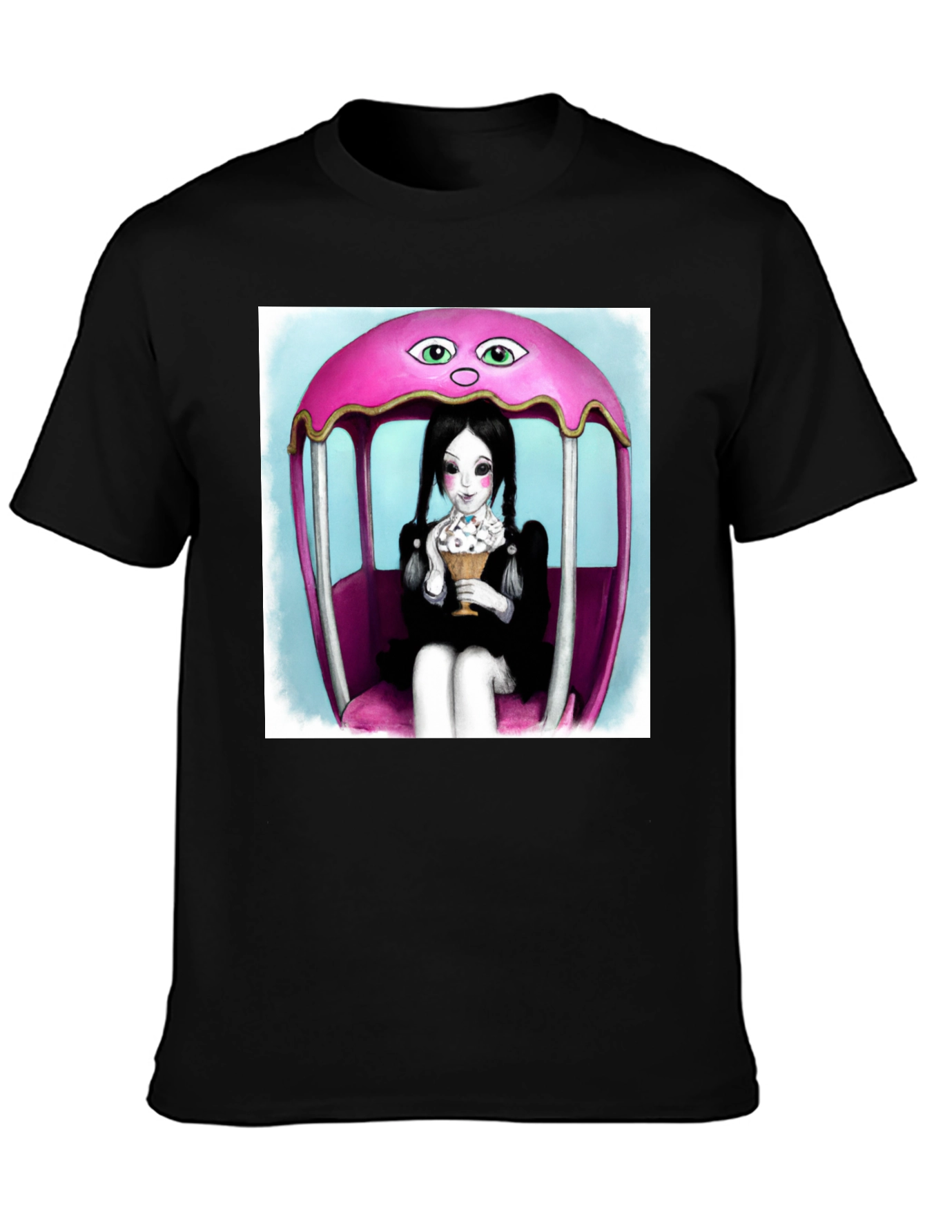 Wednesday Addams Ice Cream Graphic Tee