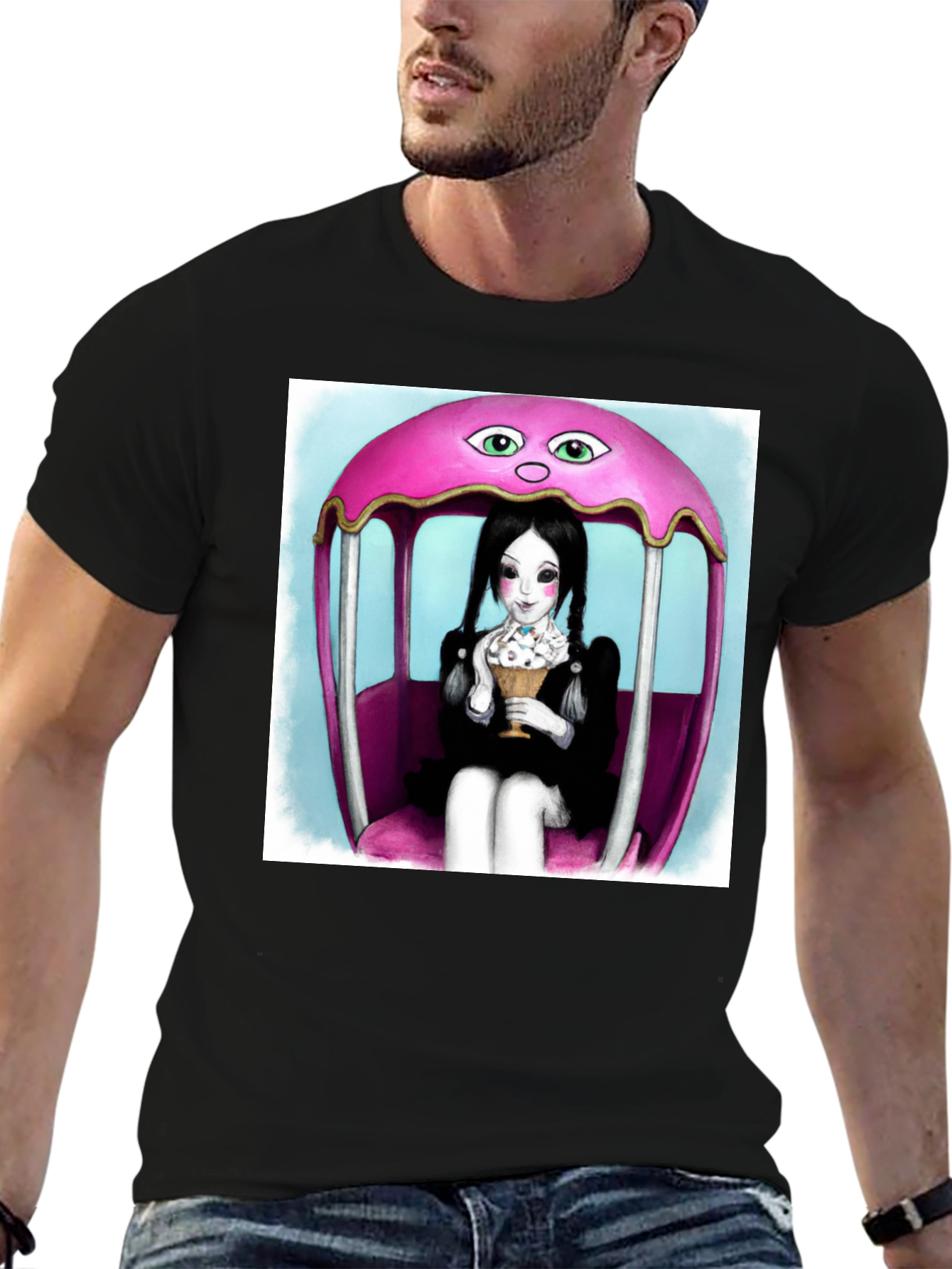 Wednesday Addams Ice Cream Graphic Tee