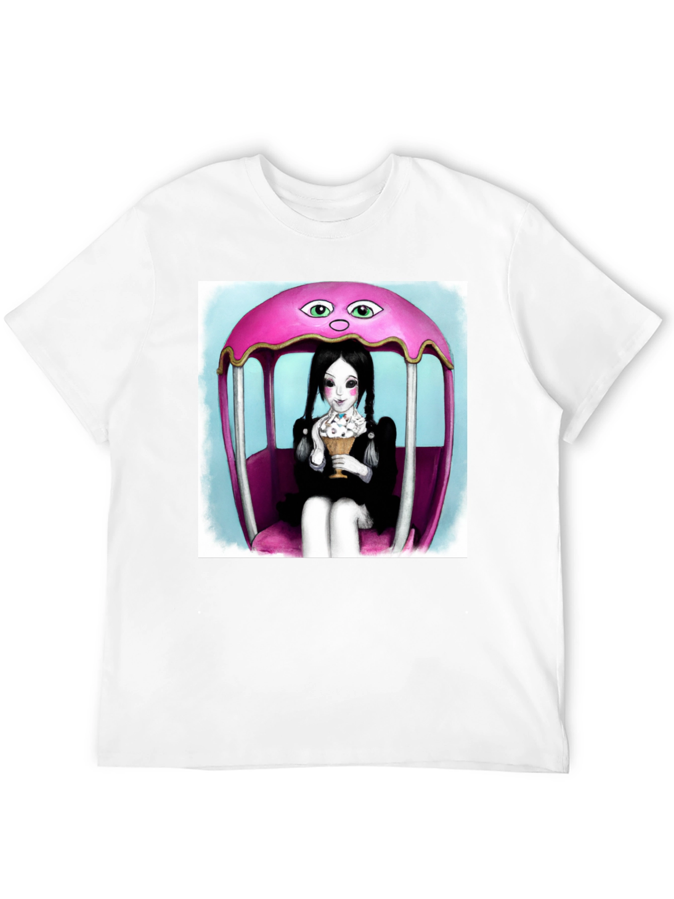 Wednesday Addams Ice Cream Graphic Tee