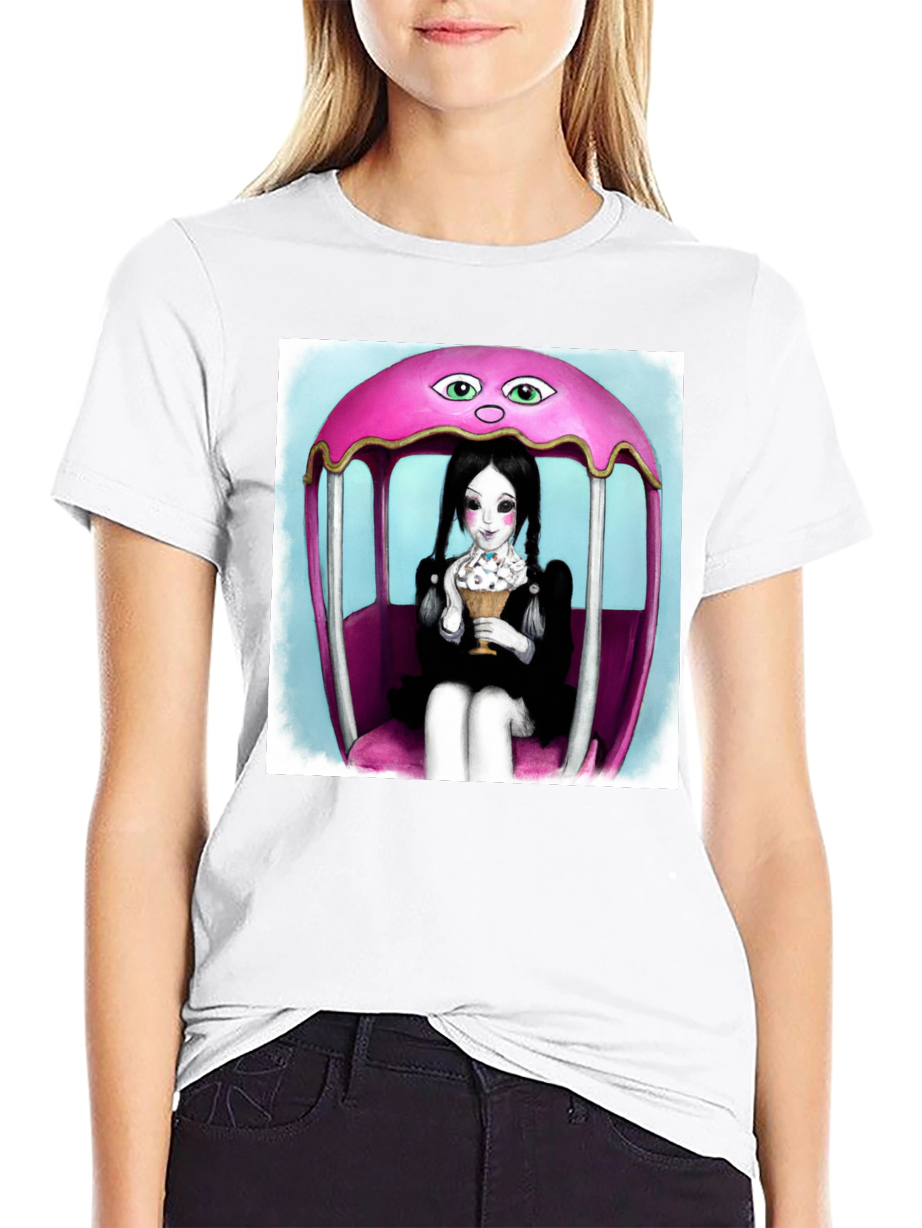 Wednesday Addams Ice Cream Graphic Tee