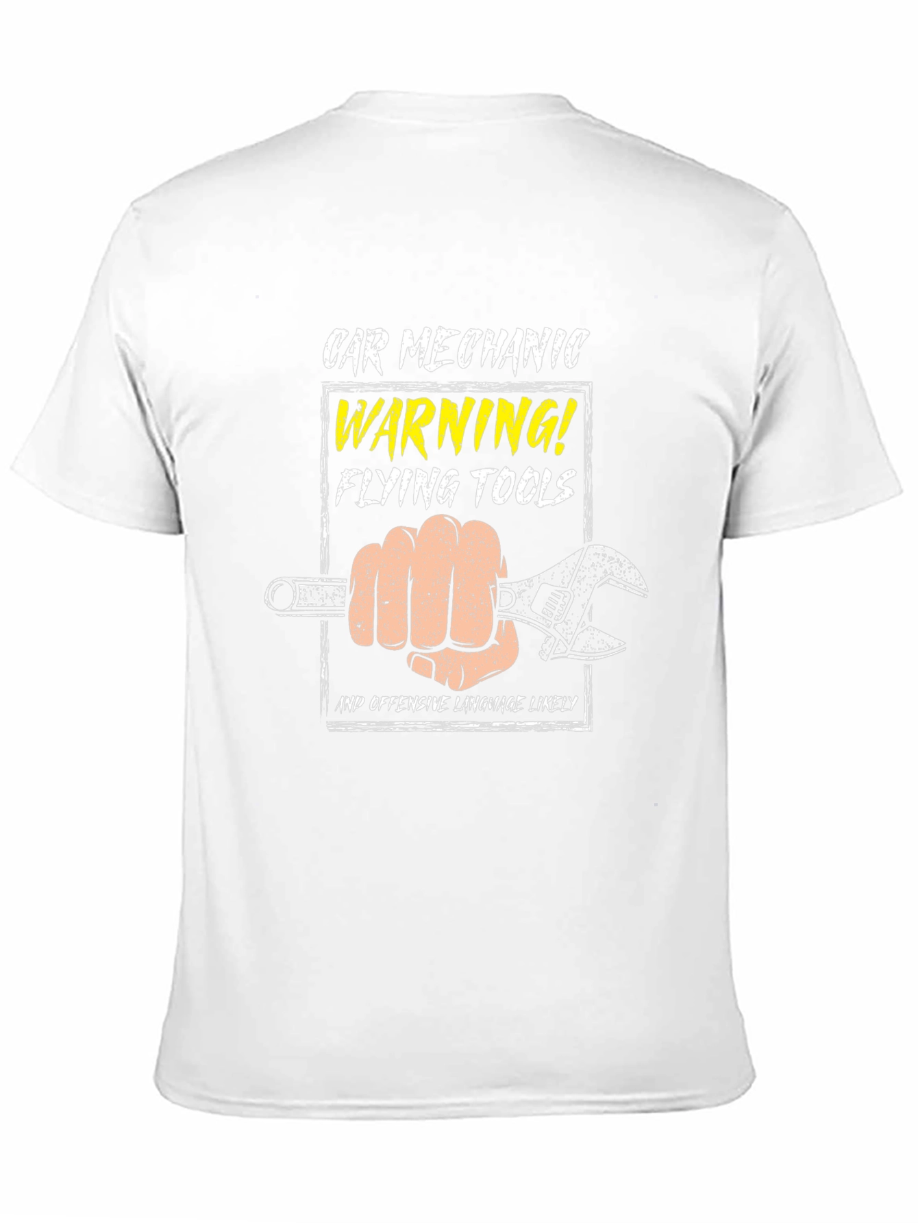 Car Mechanic Flying Tools Graphic T-Shirt