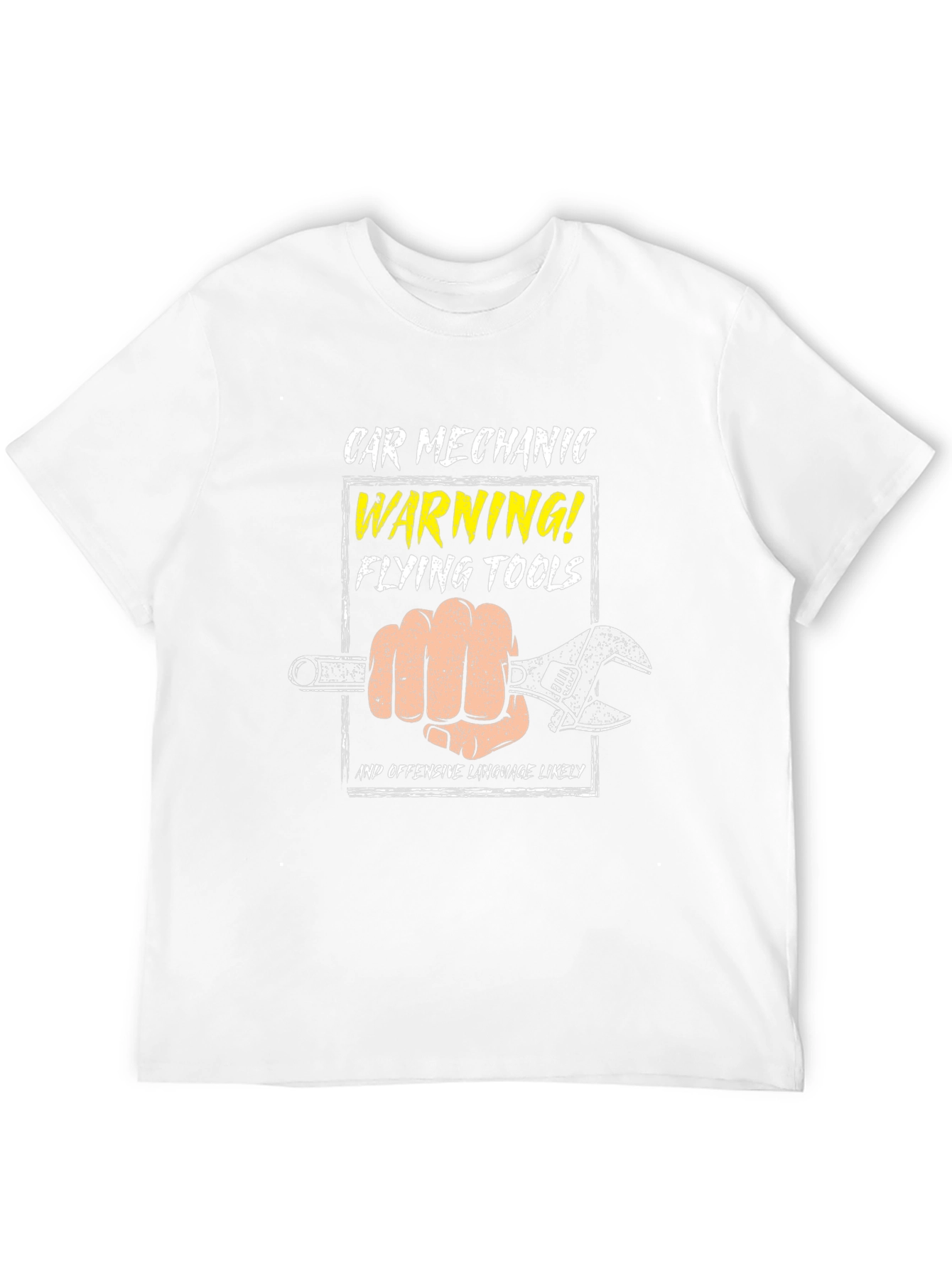 Car Mechanic Flying Tools Graphic T-Shirt