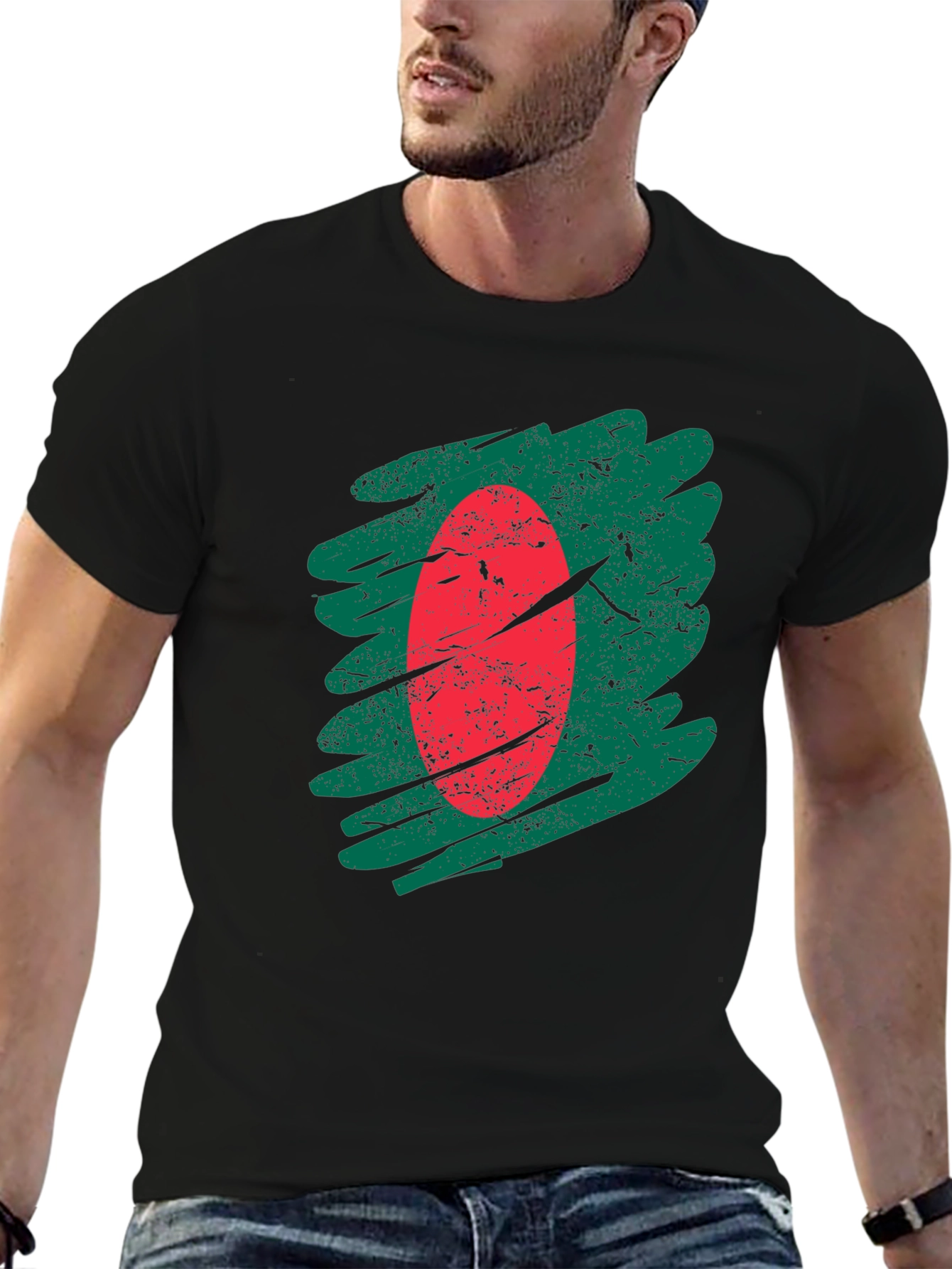 Bangladesh Flag T-Shirt - Distressed Graphic Tee
