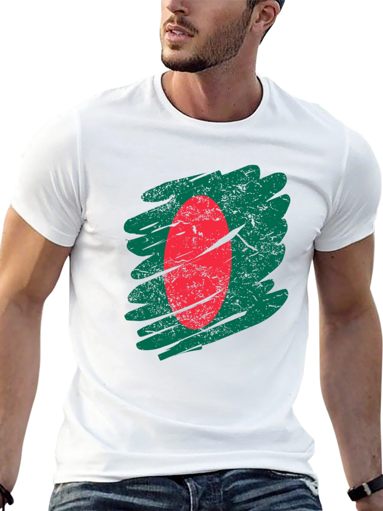Bangladesh Flag T-Shirt - Distressed Graphic Tee