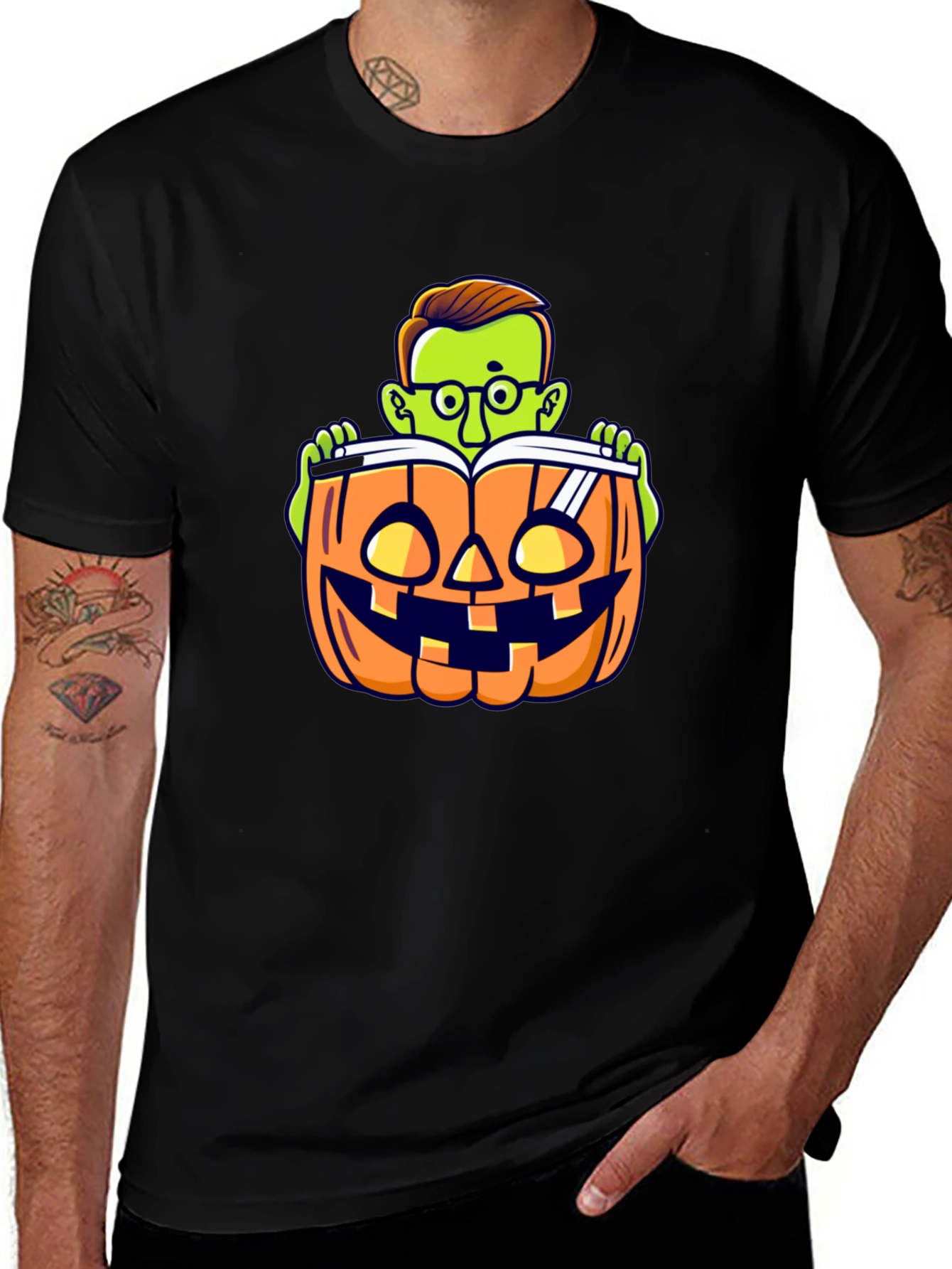 Halloween Reading Pumpkin T-Shirt