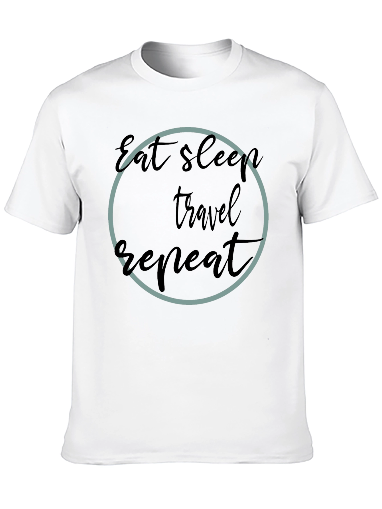 Eat Sleep Travel Repeat Graphic T-Shirt