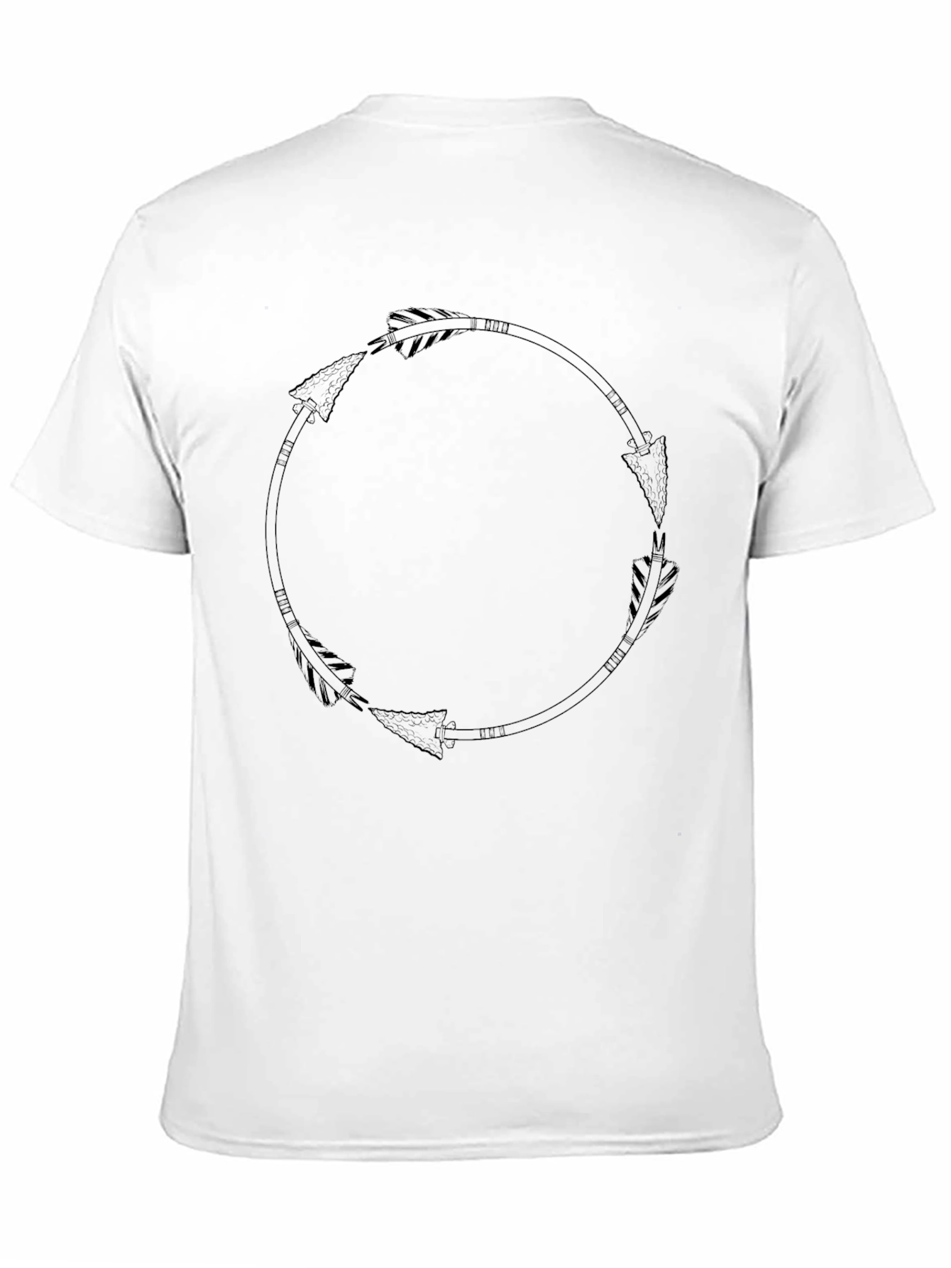 Black Arrow Circle Graphic Tee - Stylish Casual Wear