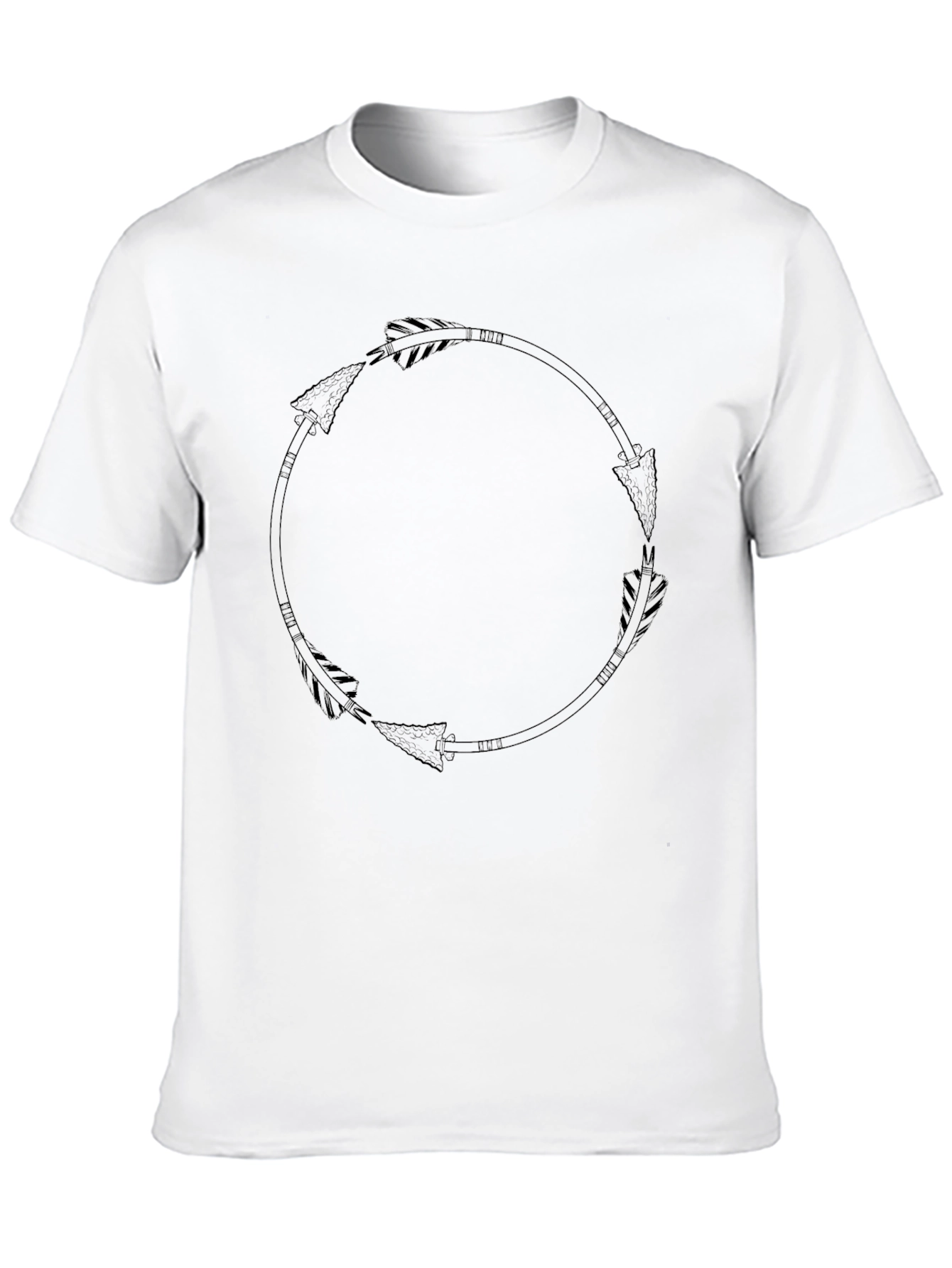 Black Arrow Circle Graphic Tee - Stylish Casual Wear