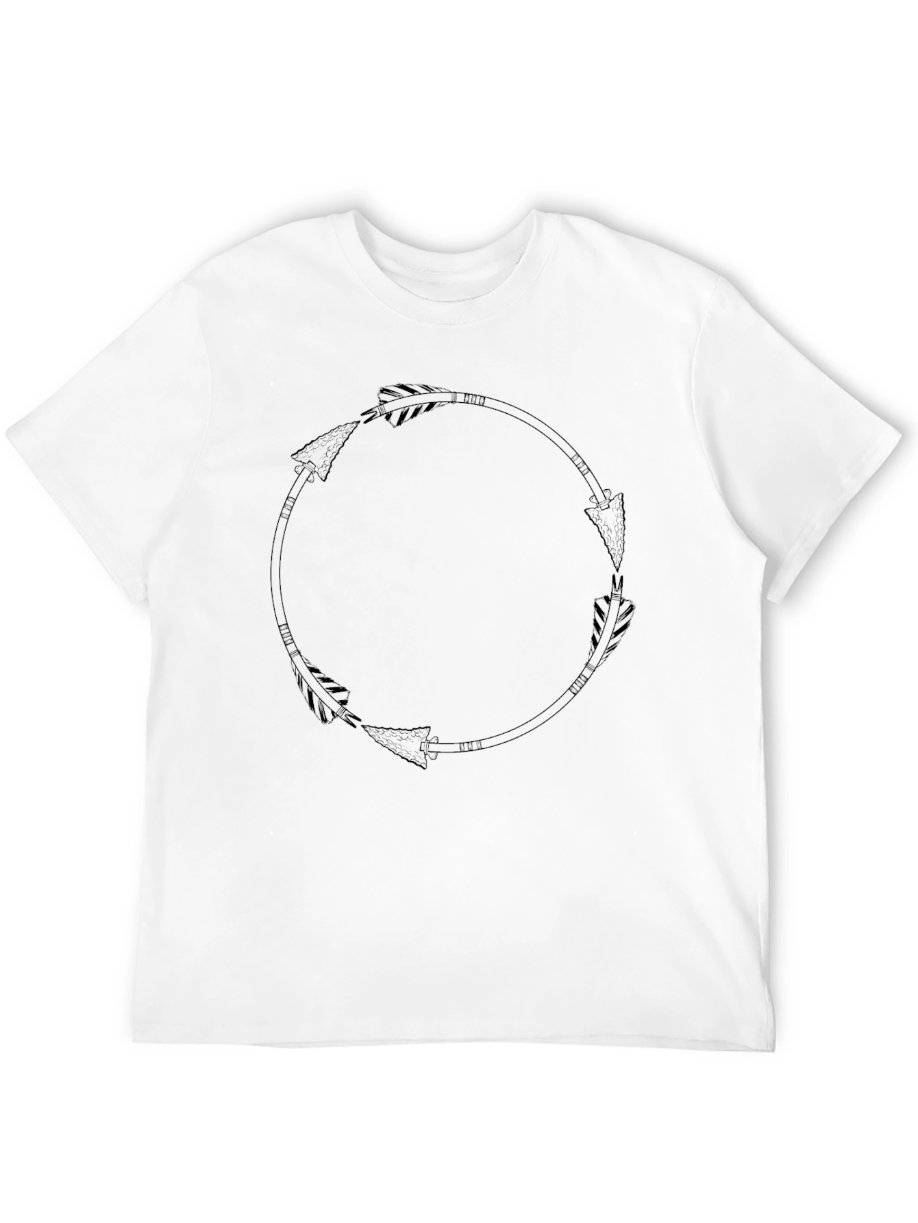 Black Arrow Circle Graphic Tee - Stylish Casual Wear