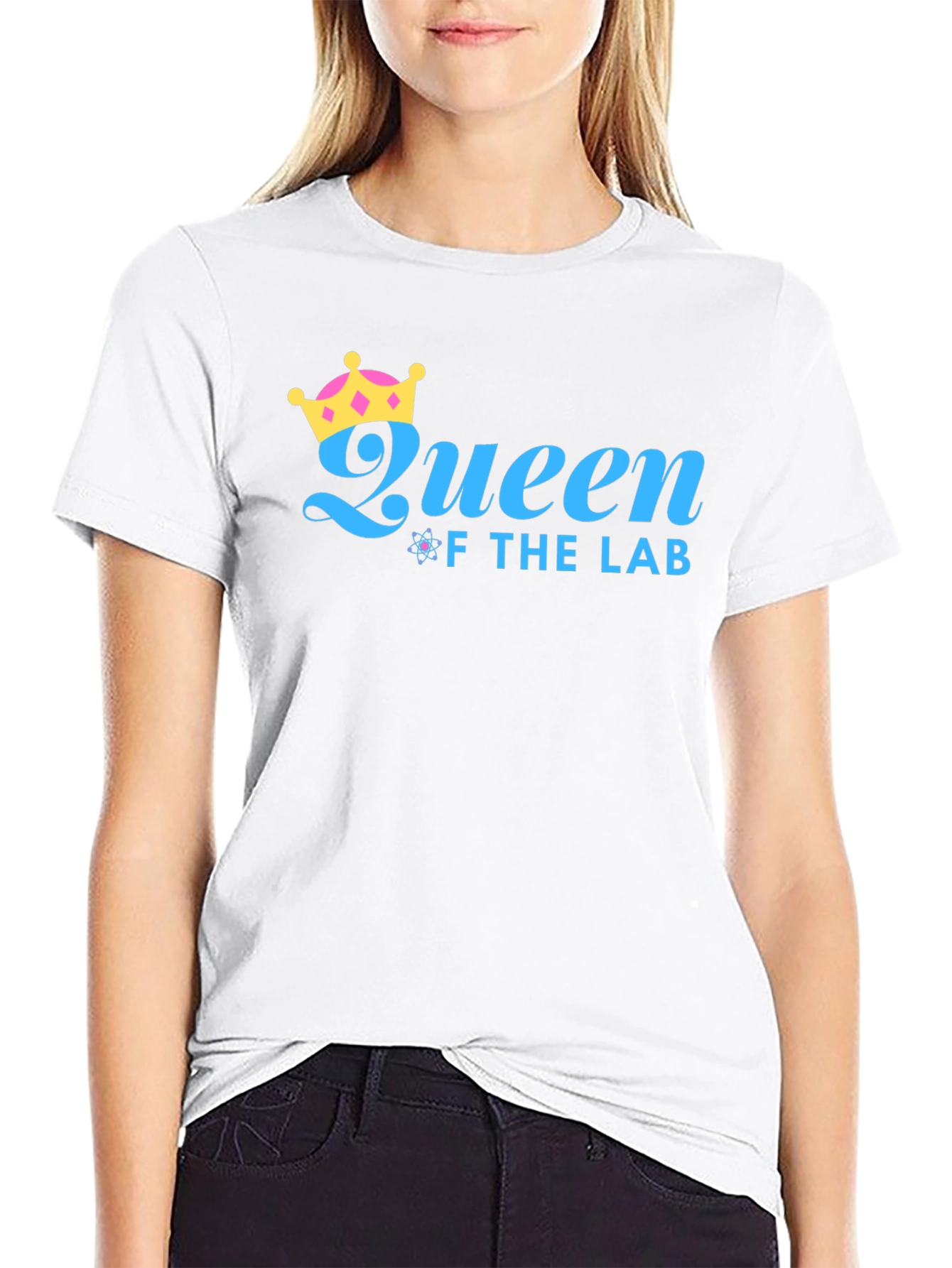 Queen of the Lab Black Graphic T-Shirt