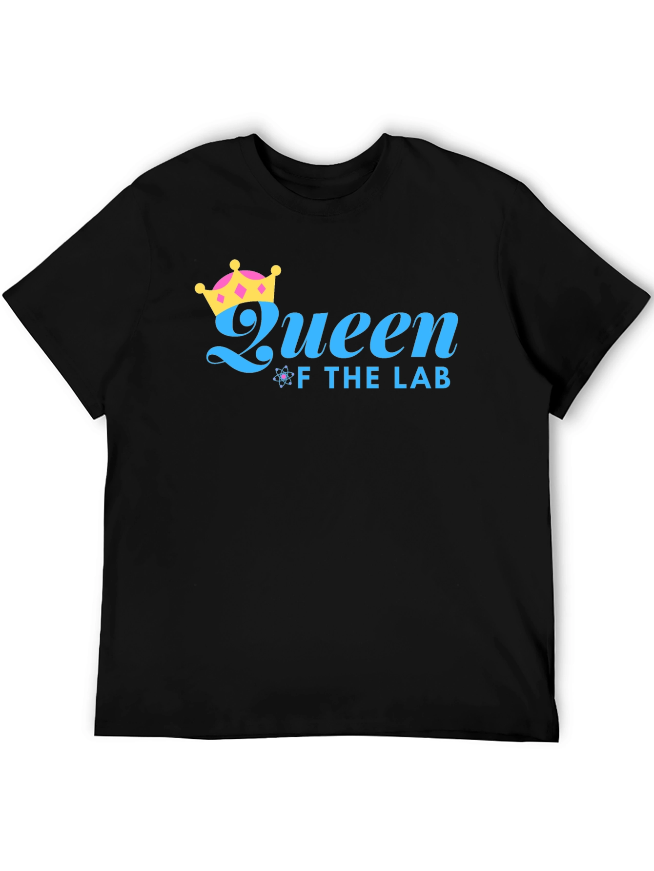 Queen of the Lab Black Graphic T-Shirt