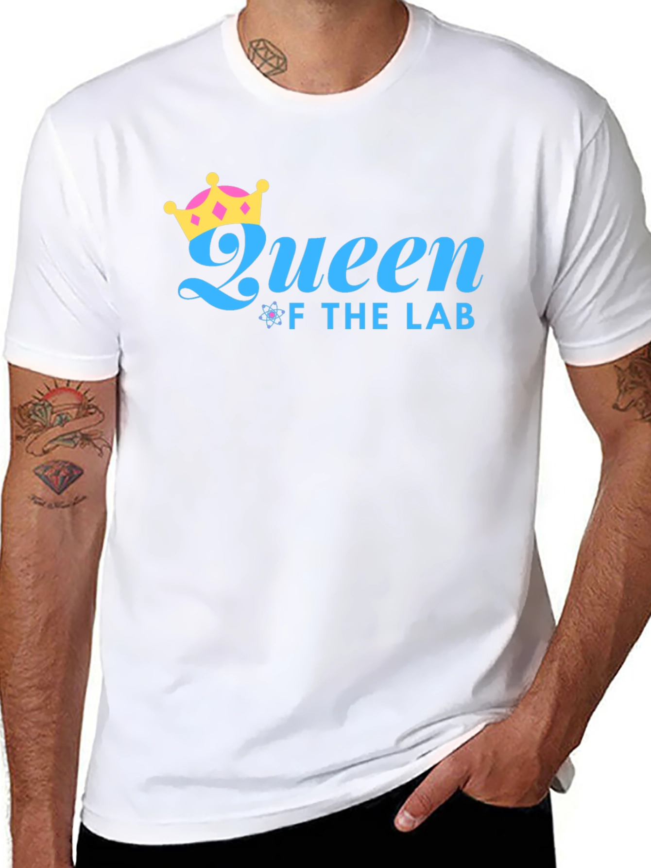 Queen of the Lab Black Graphic T-Shirt