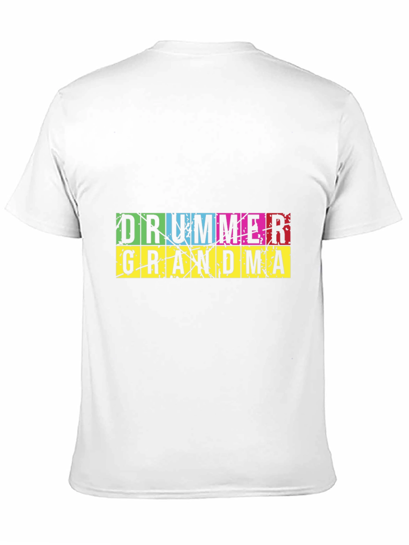 Drummer Grandma Graphic T-Shirt - Black
