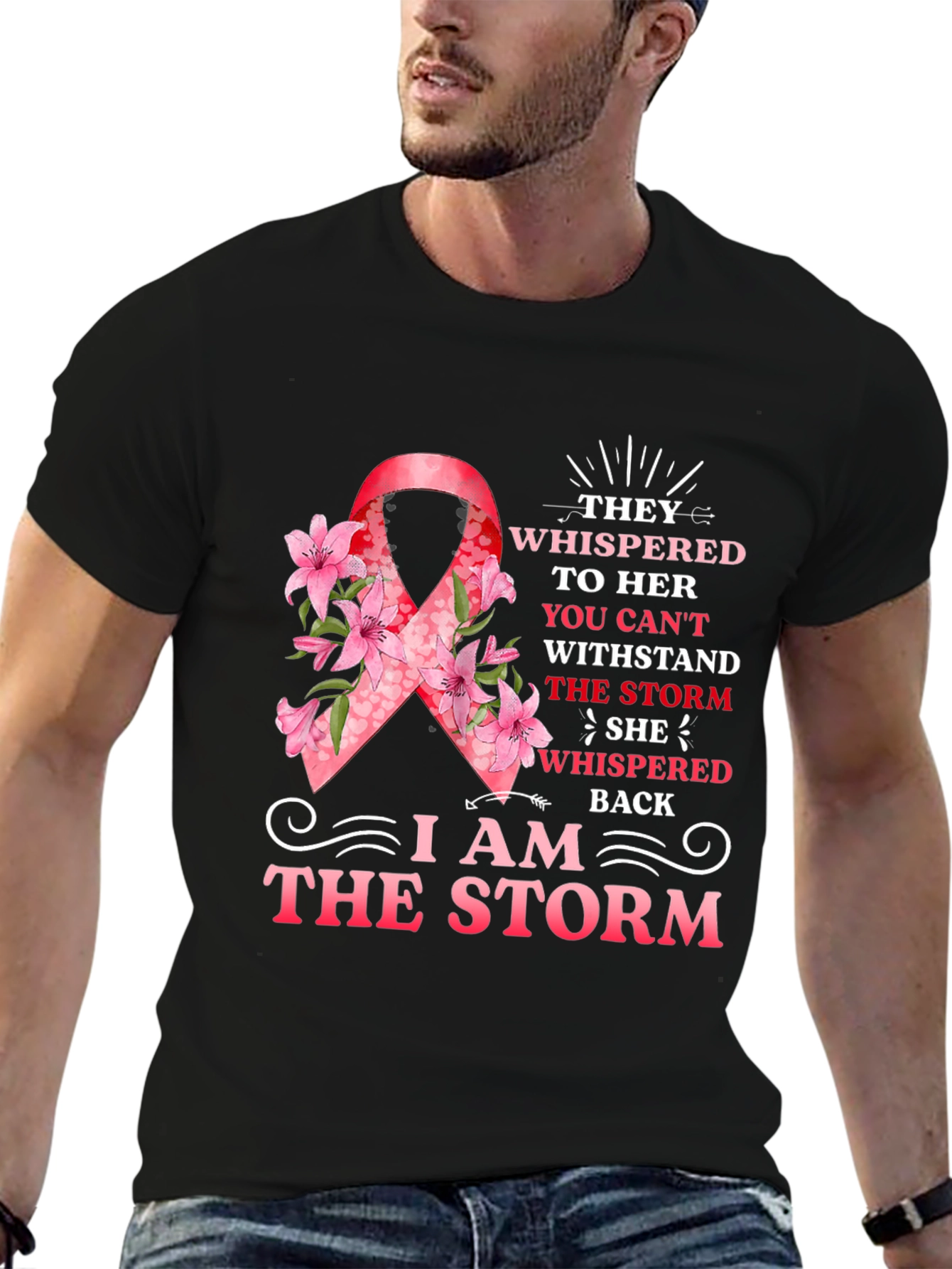 I Am The Storm Ribbon T-Shirt