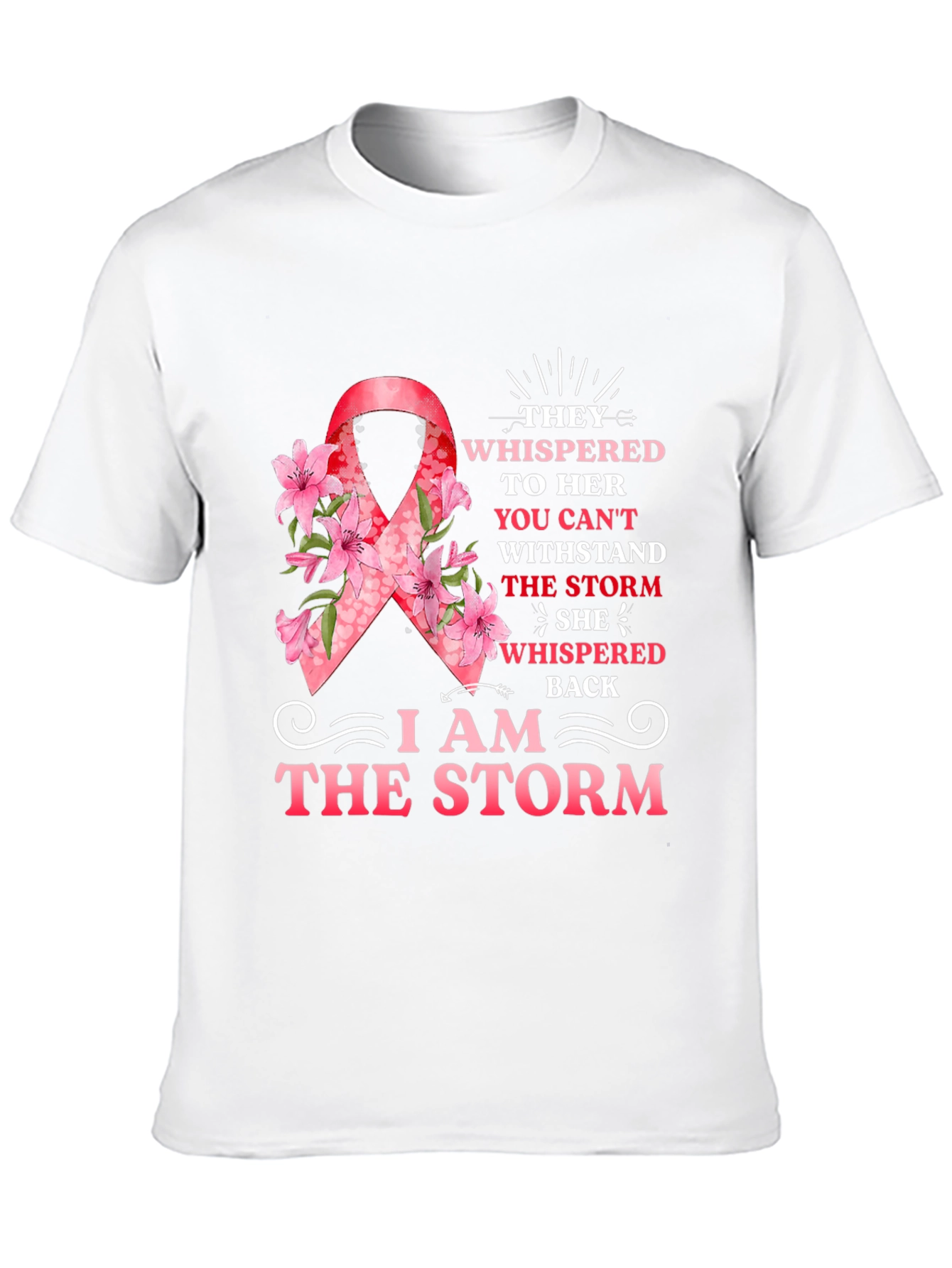 I Am The Storm Ribbon T-Shirt