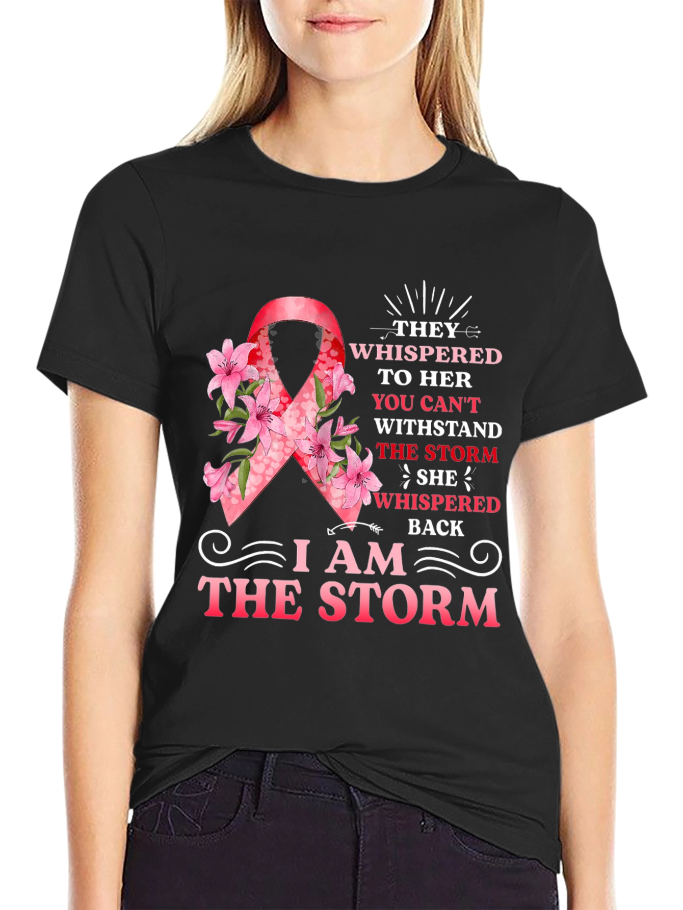 I Am The Storm Ribbon T-Shirt