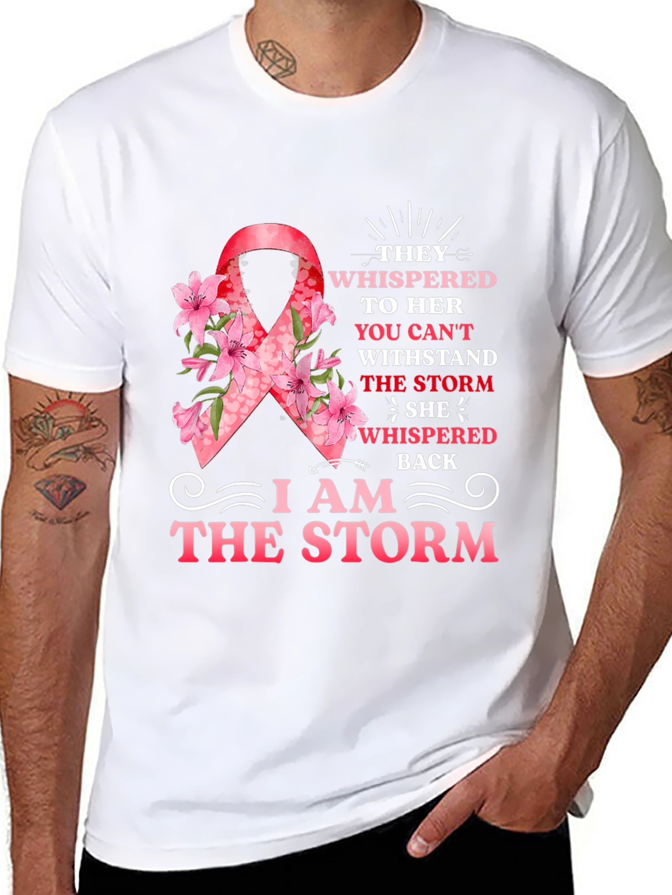 I Am The Storm Ribbon T-Shirt