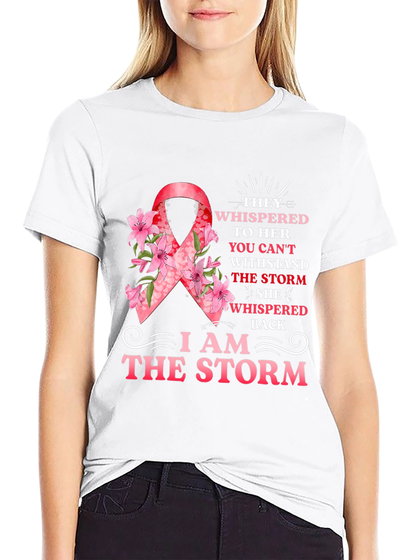 I Am The Storm Ribbon T-Shirt