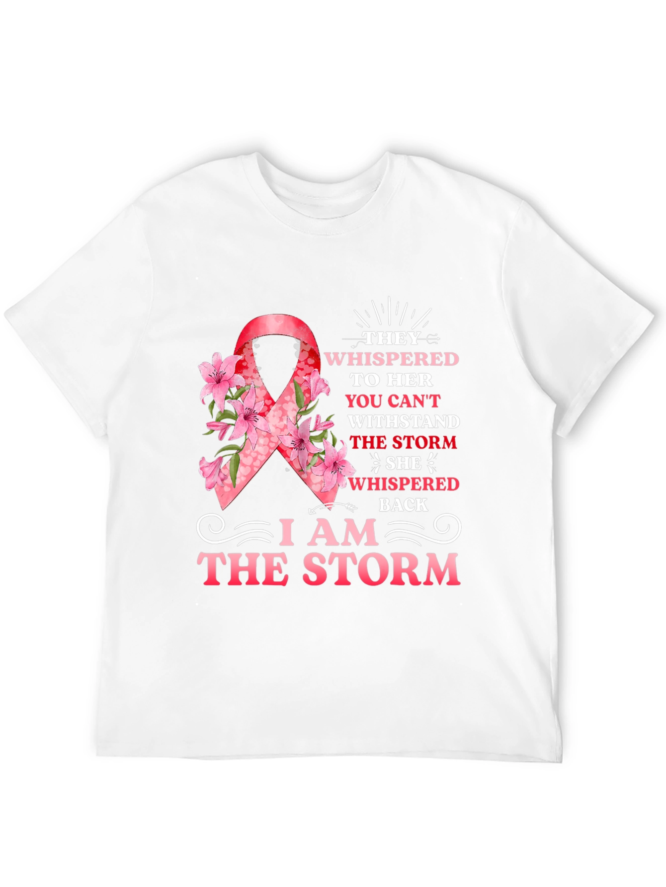 I Am The Storm Ribbon T-Shirt