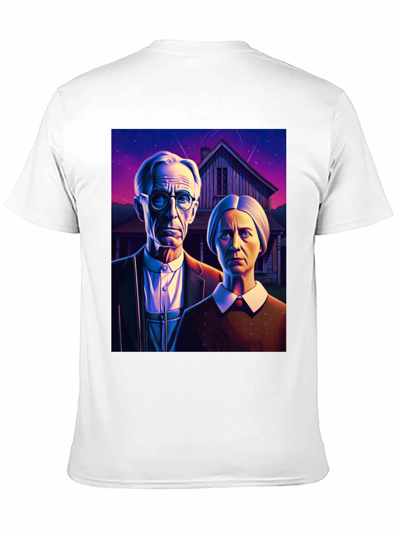 American Gothic Parody T-Shirt - Unique Art Tee