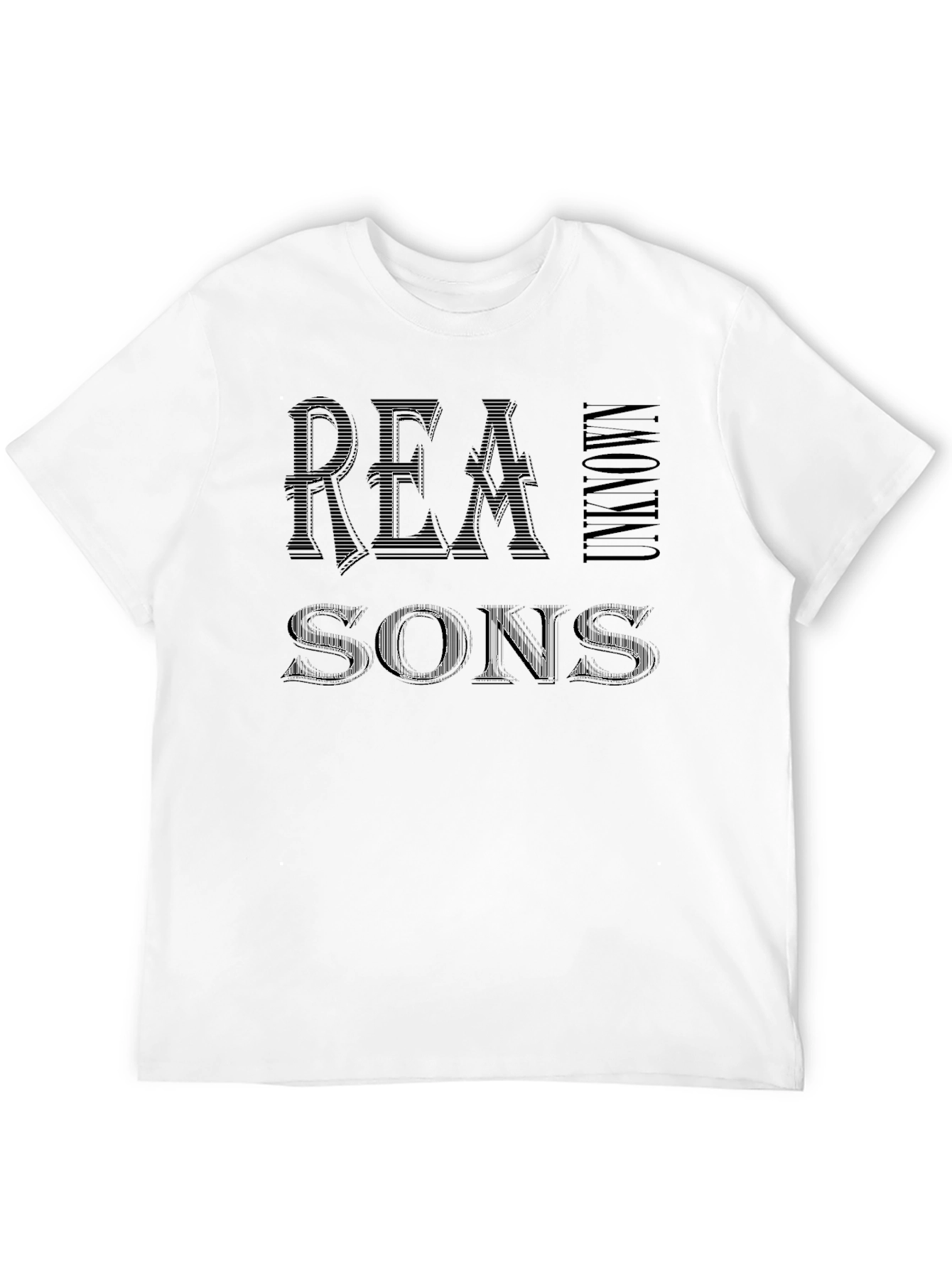 Real Sons Unknown Black Graphic T-Shirt