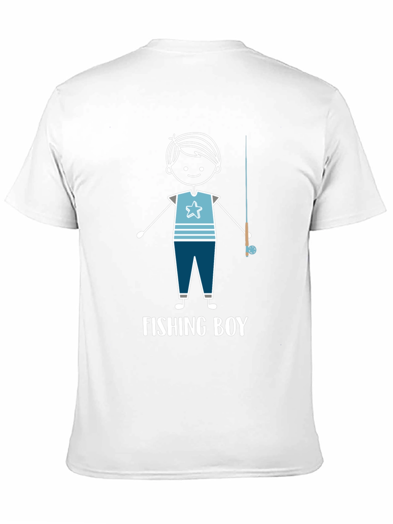 Fishing Boy Graphic Tee - Cool Fisherman Shirt