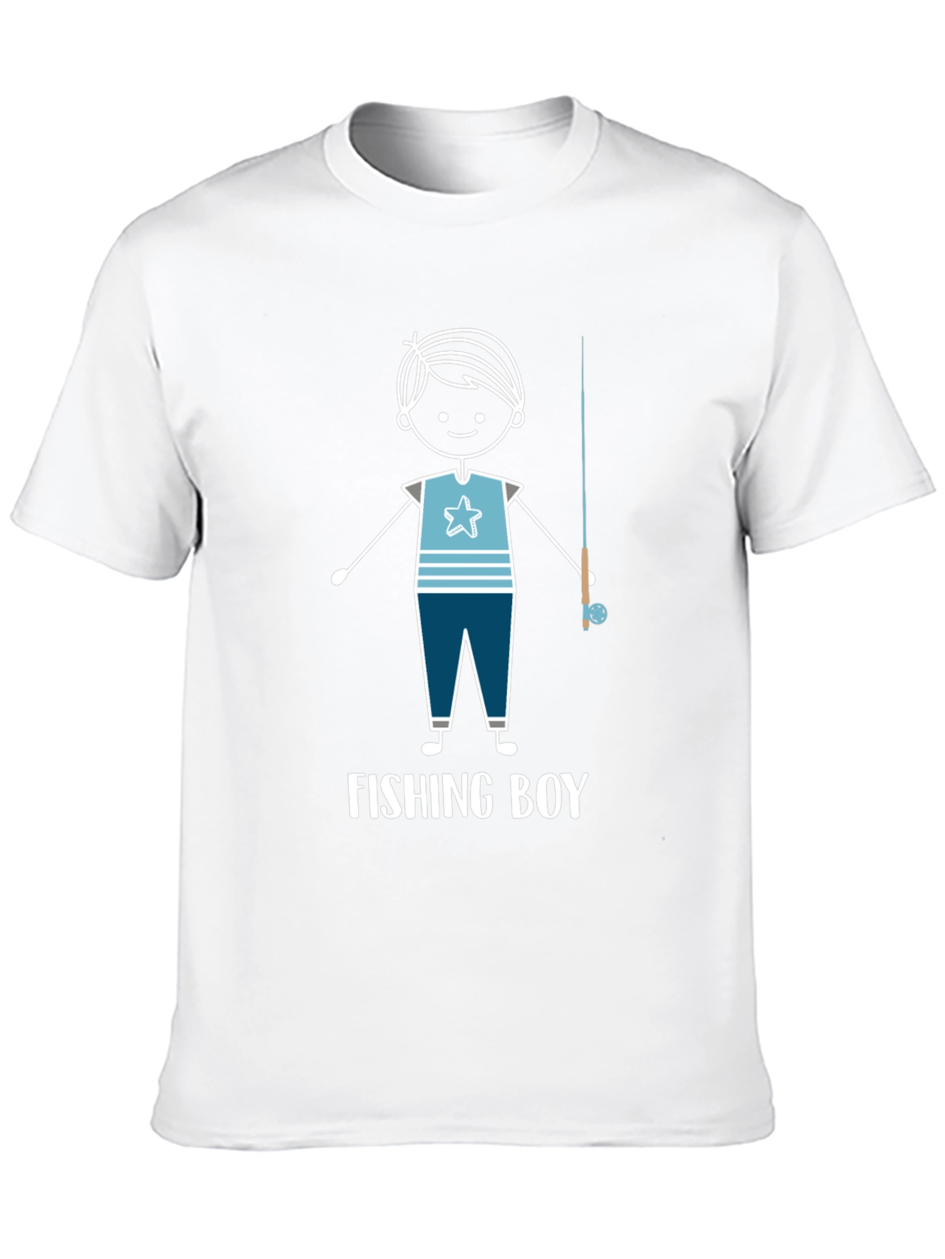 Fishing Boy Graphic Tee - Cool Fisherman Shirt