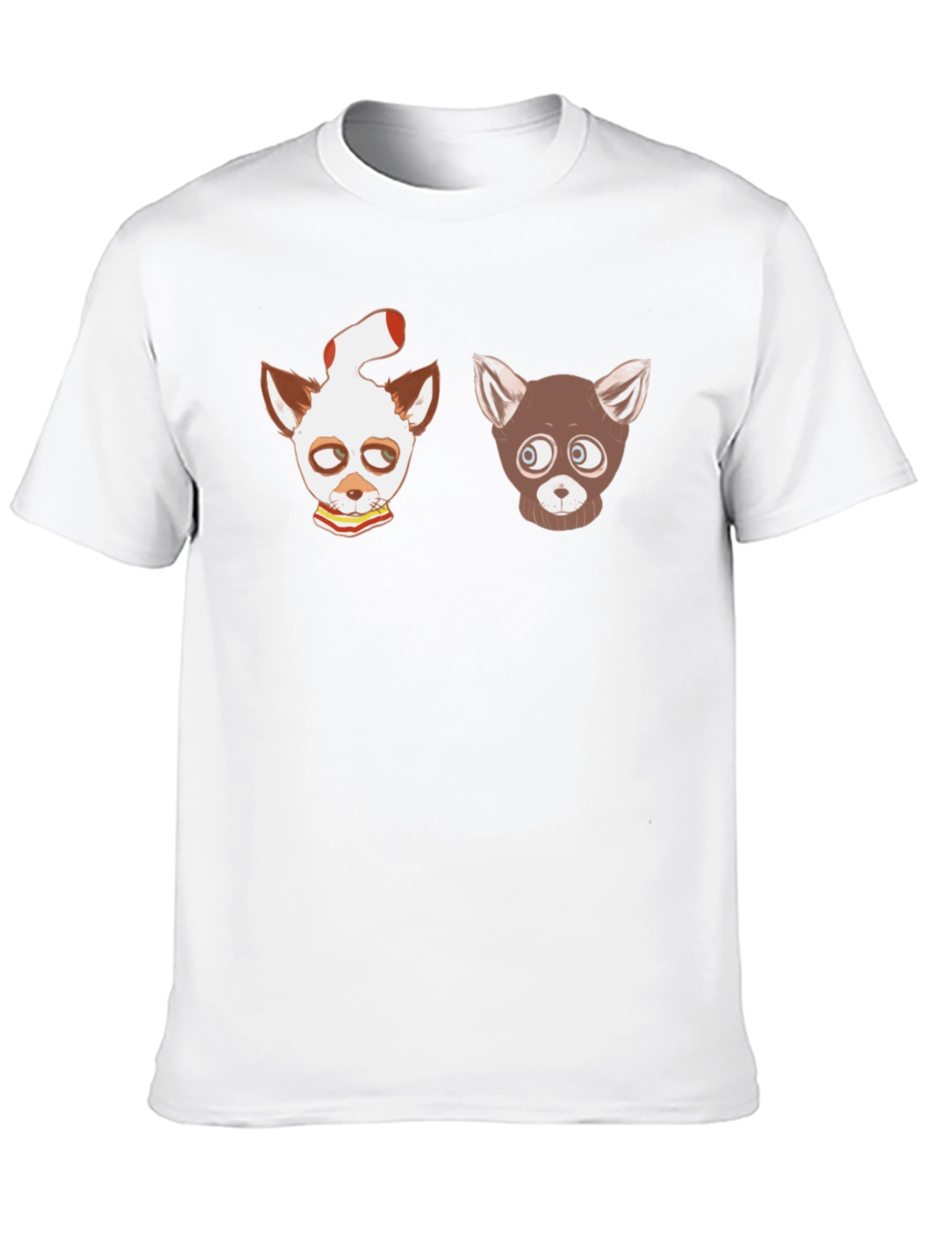 Cartoon Animal Graphic Black T-Shirt
