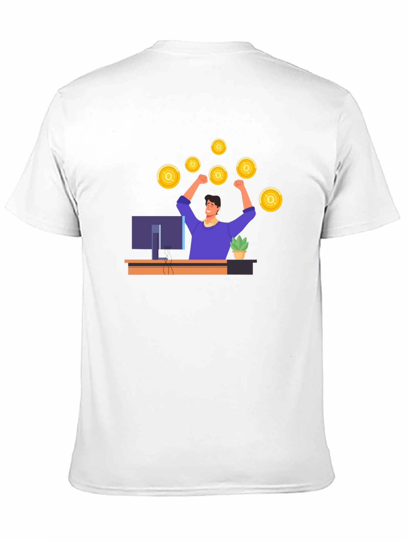 Black T-Shirt with Crypto Trader Graphic