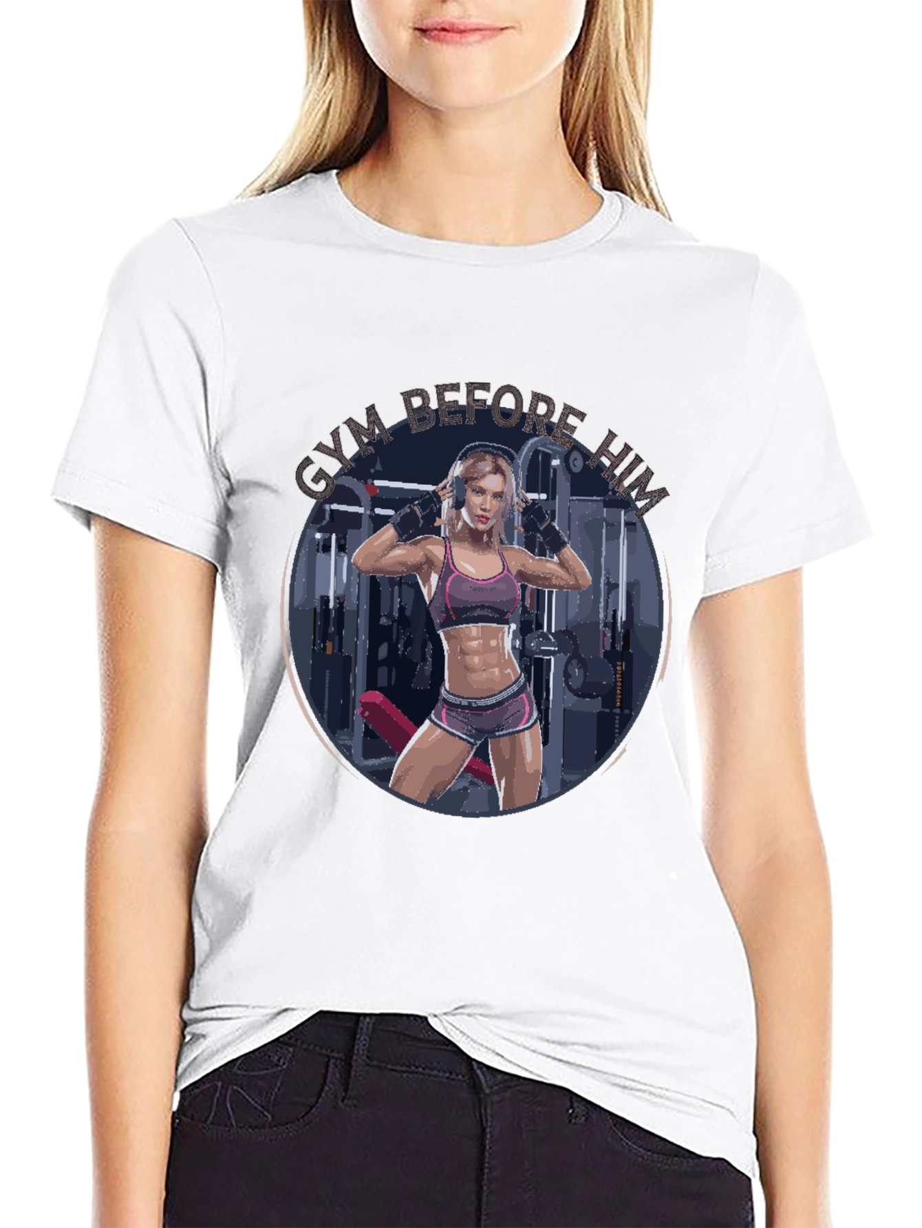 Gym Before Him T-Shirt Fitness Apparel