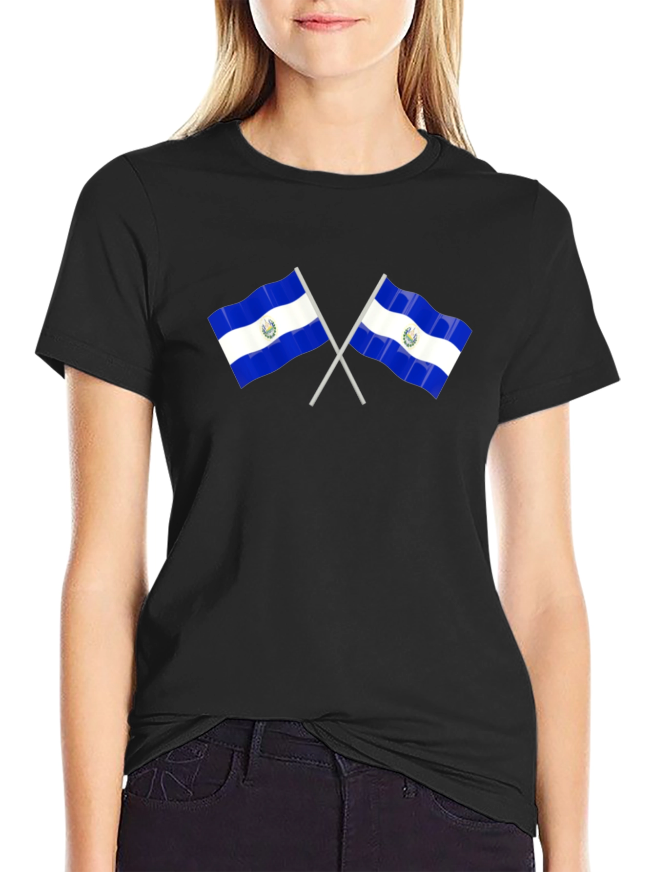 El Salvador Flags Graphic Tee