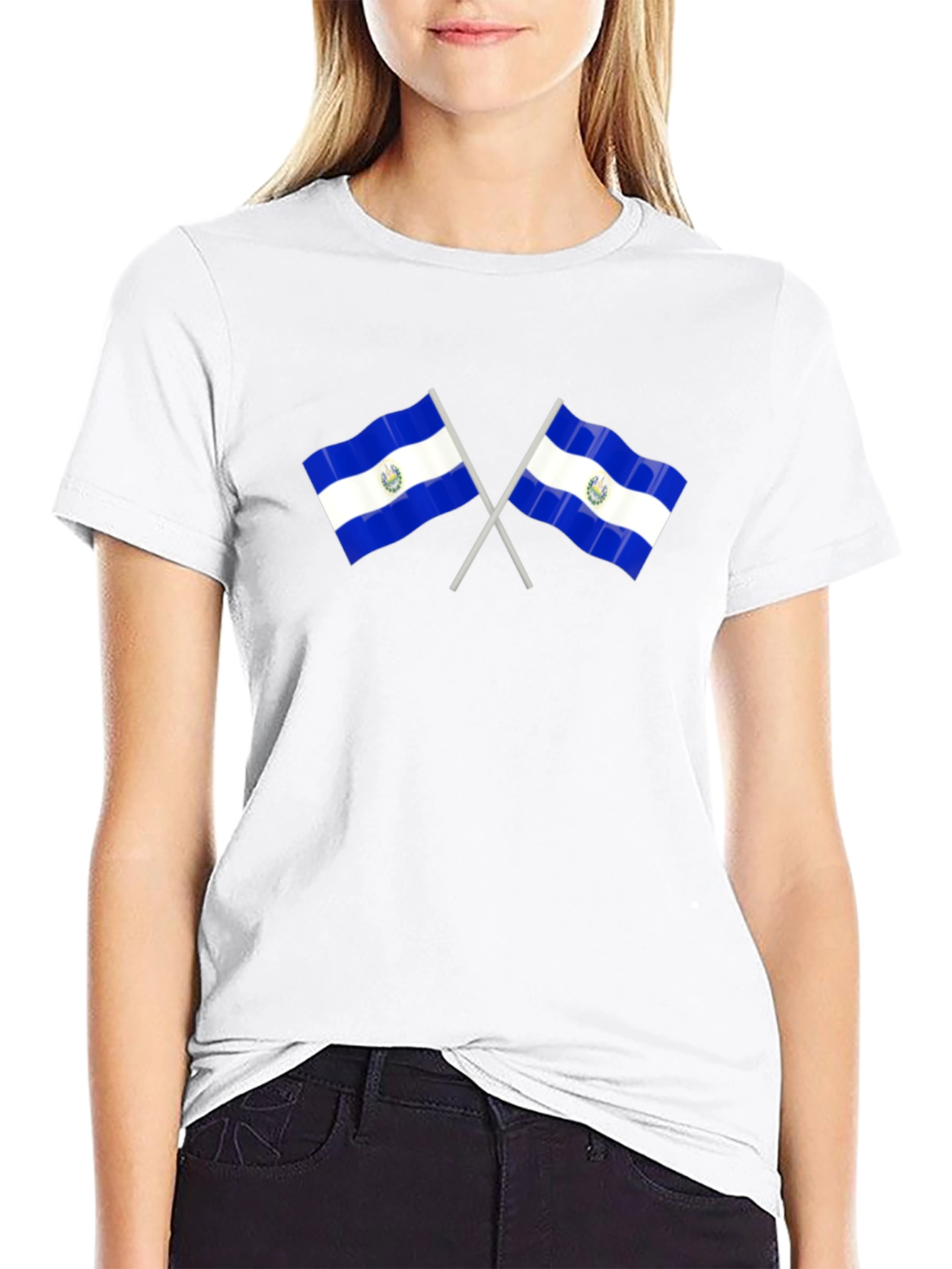 El Salvador Flags Graphic Tee