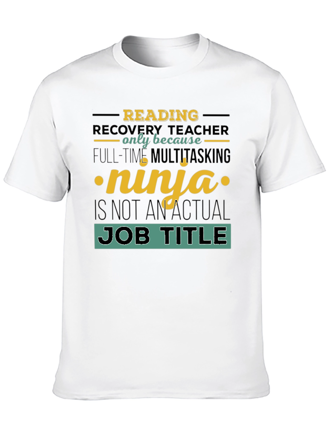 Reading Recovery Teacher Ninja T-Shirt