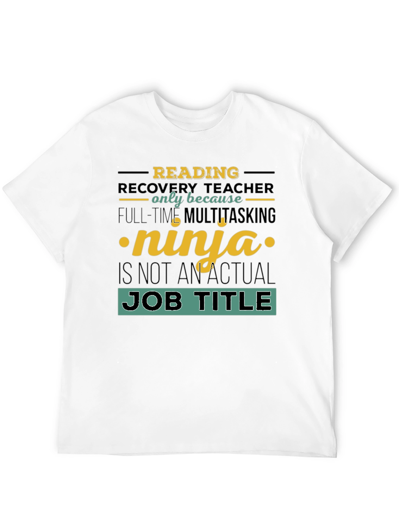 Reading Recovery Teacher Ninja T-Shirt