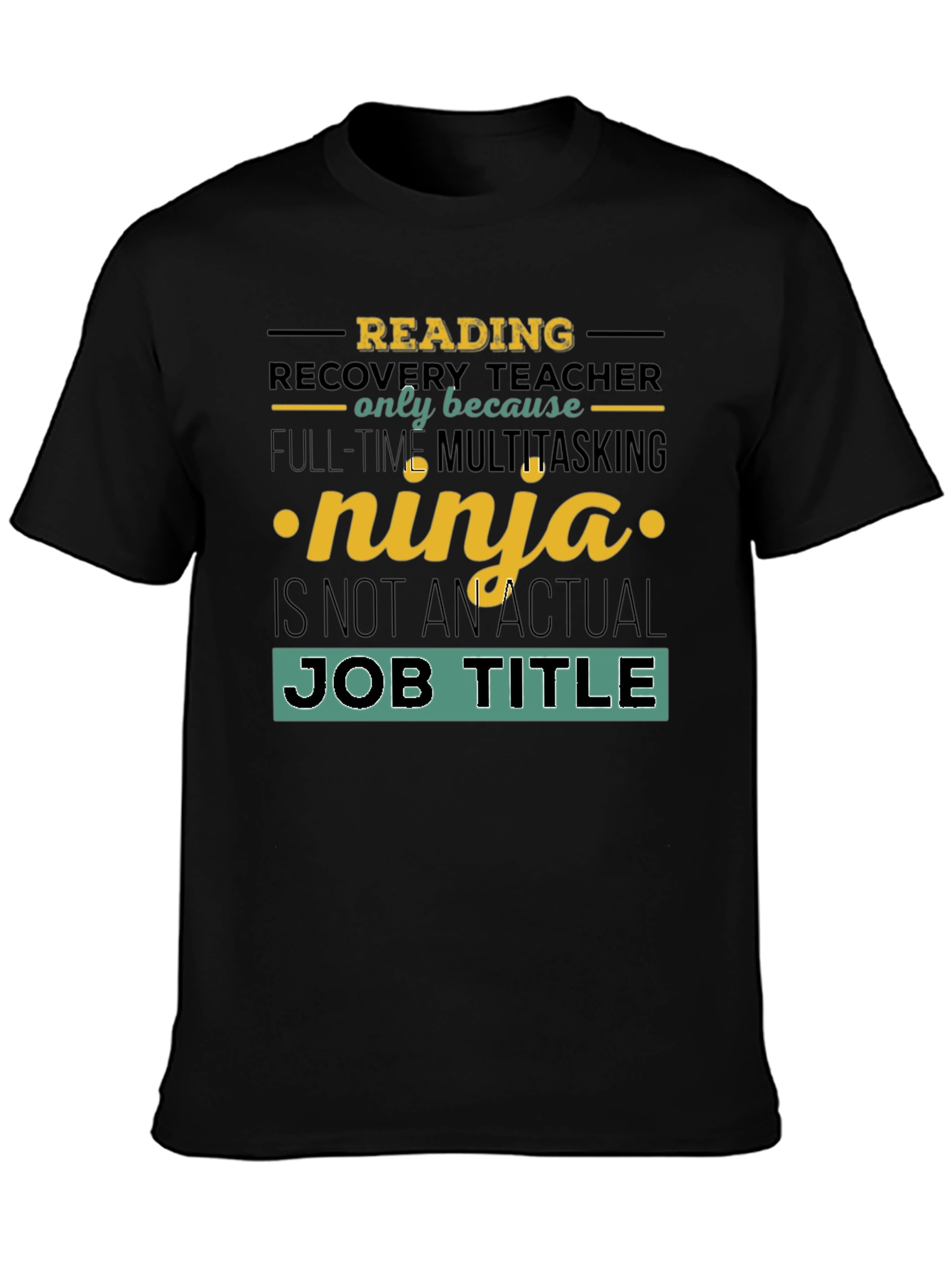 Reading Recovery Teacher Ninja T-Shirt