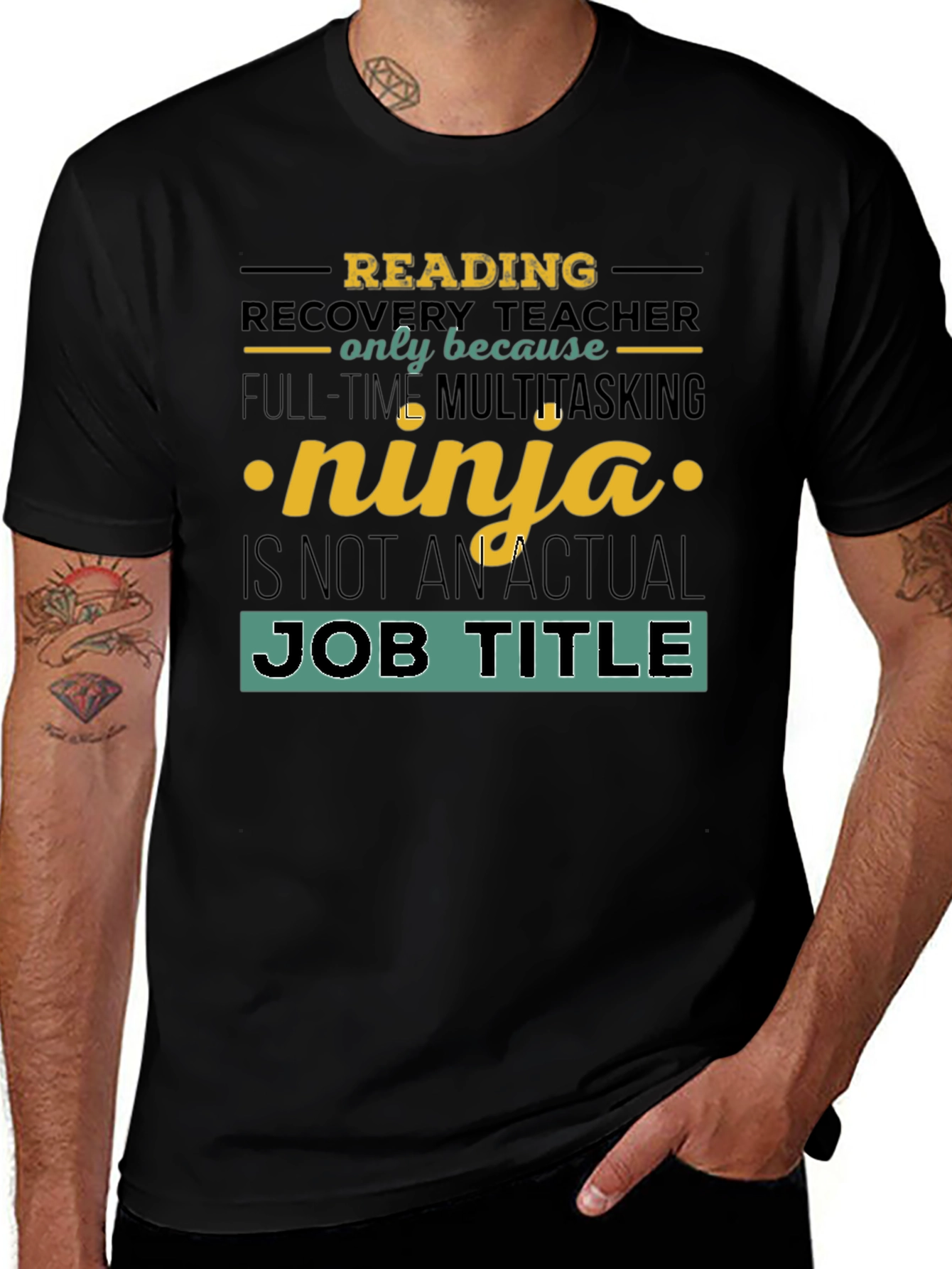 Reading Recovery Teacher Ninja T-Shirt