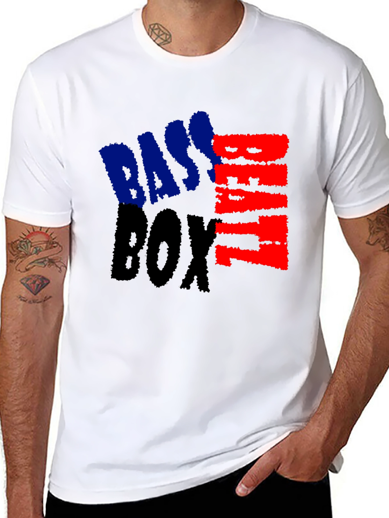 Bass Beat Box Graphic Tee - Music Lovers T-Shirt