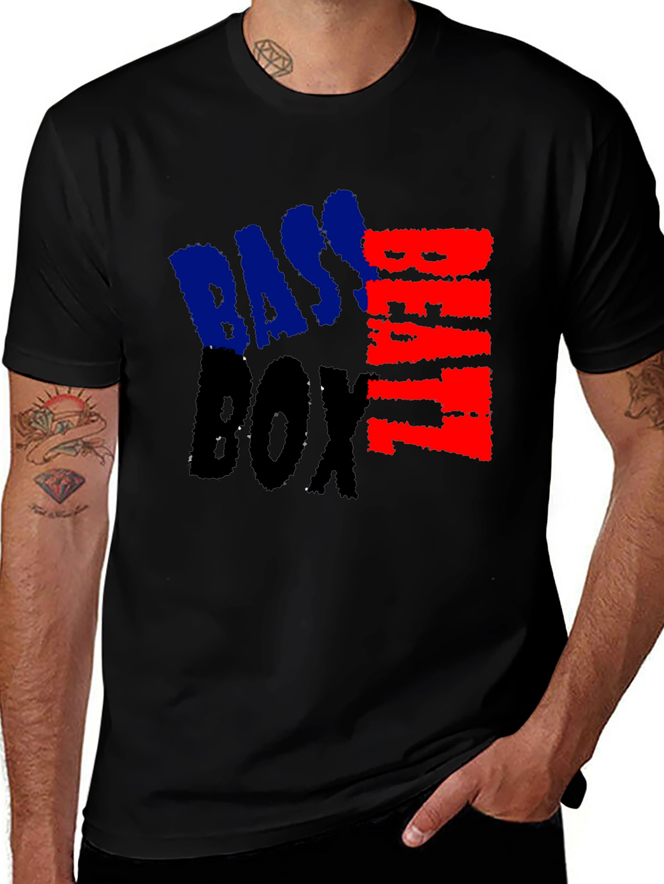 Bass Beat Box Graphic Tee - Music Lovers T-Shirt