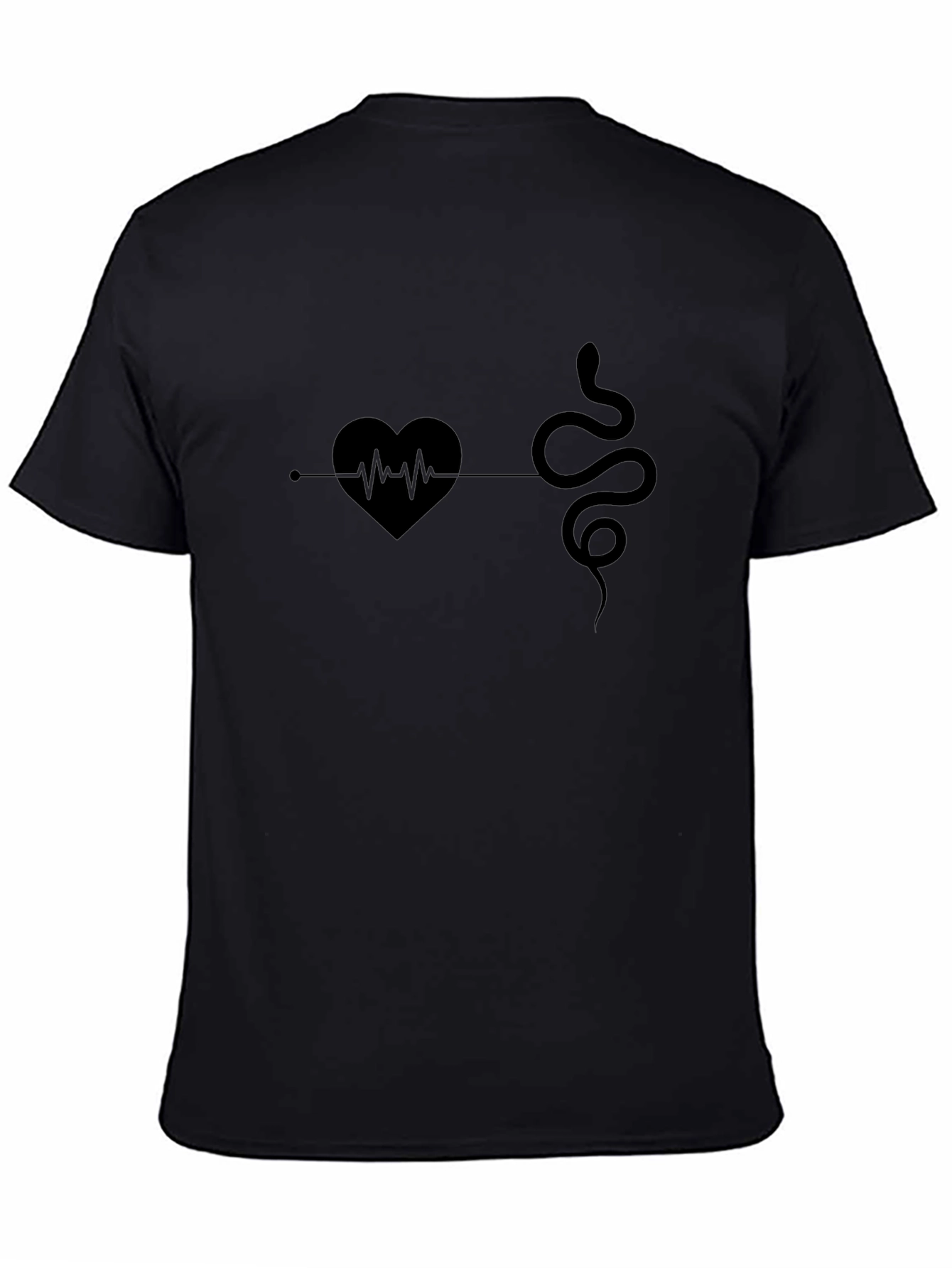 Heart & Snake Graphic Print Tee
