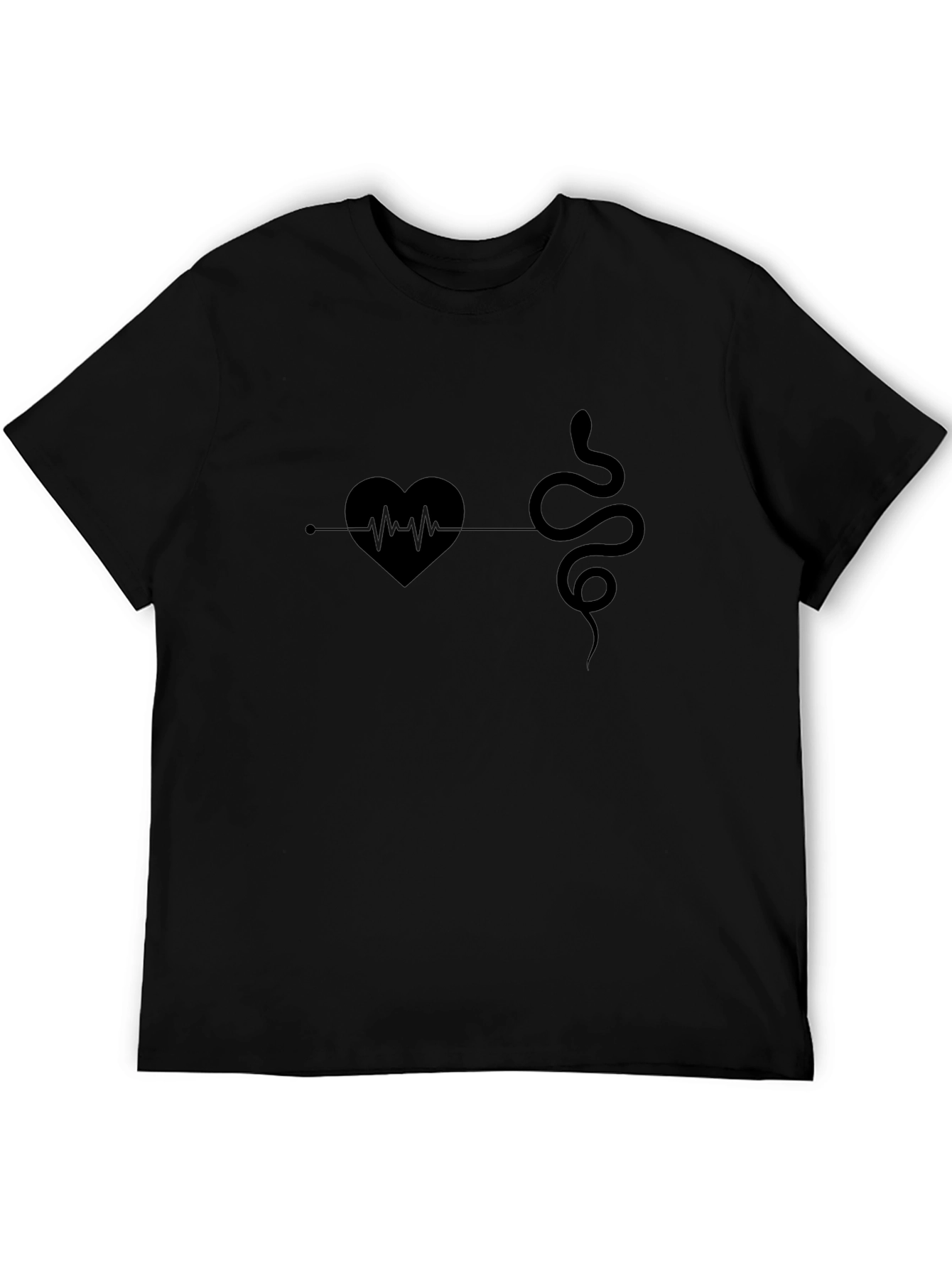 Heart & Snake Graphic Print Tee