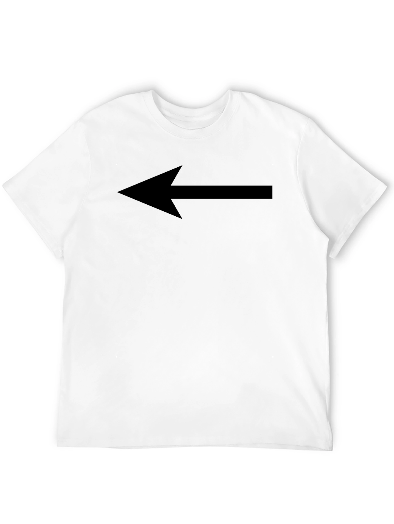 Arrow Left Black T-Shirt - Directional Style