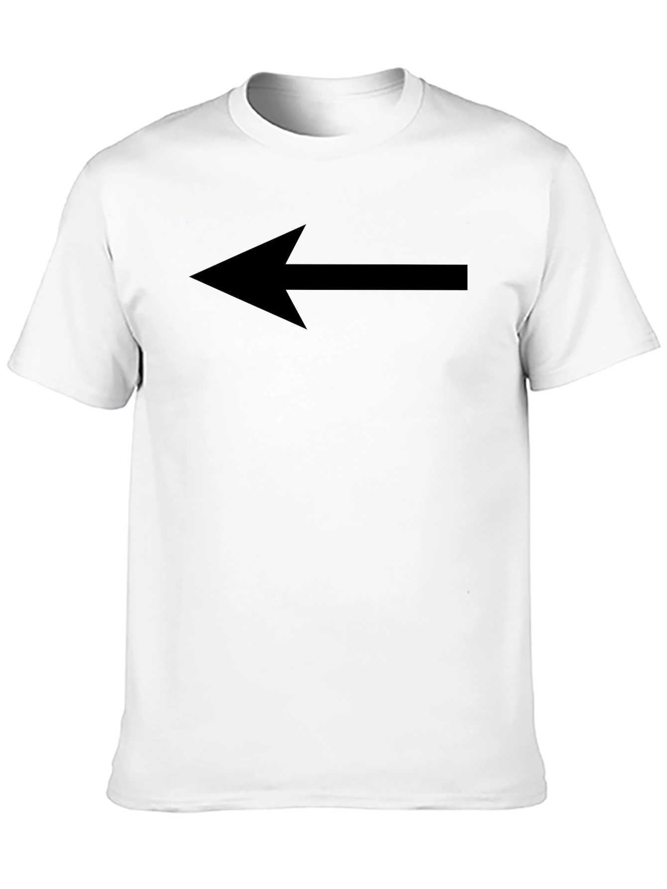 Arrow Left Black T-Shirt - Directional Style