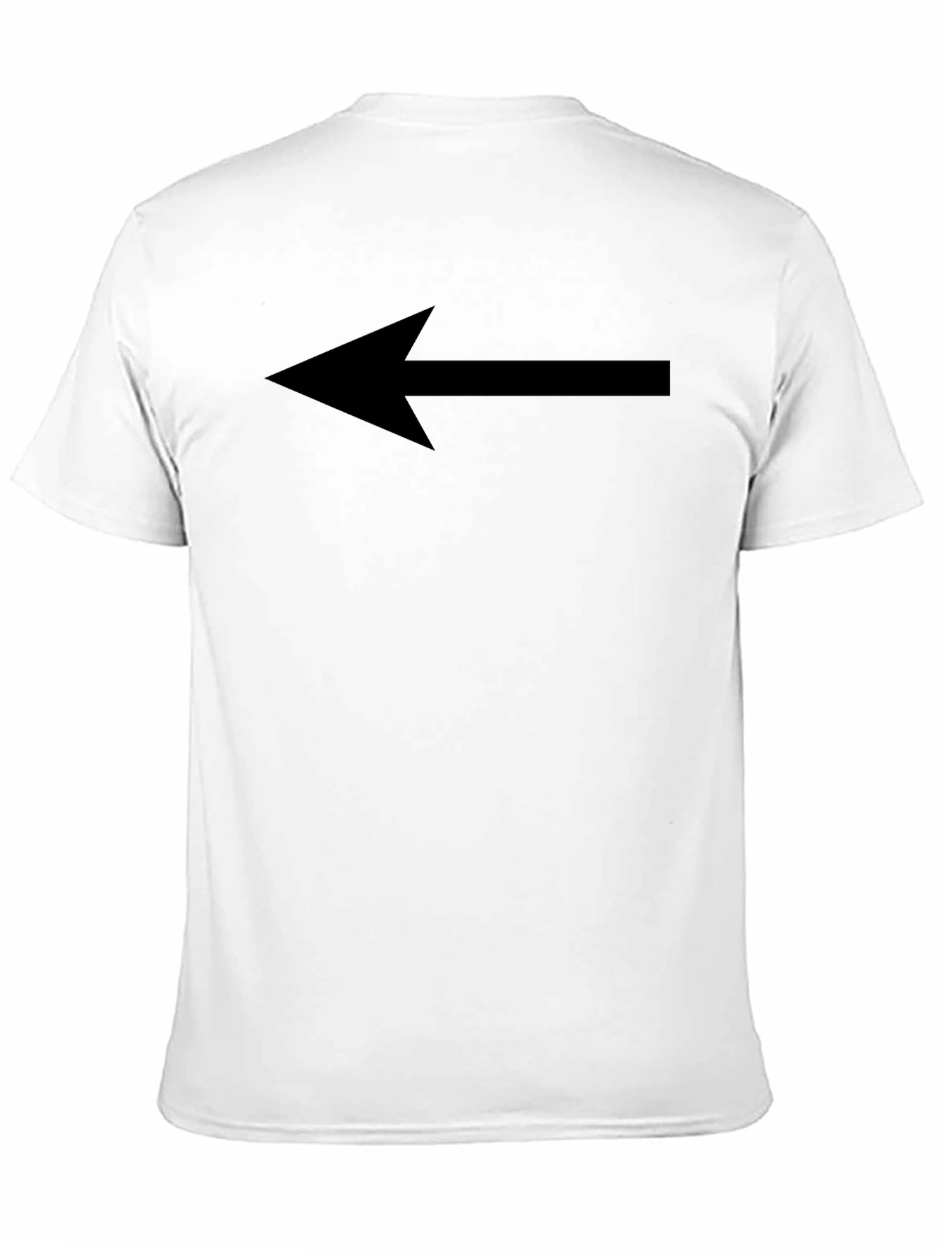 Arrow Left Black T-Shirt - Directional Style
